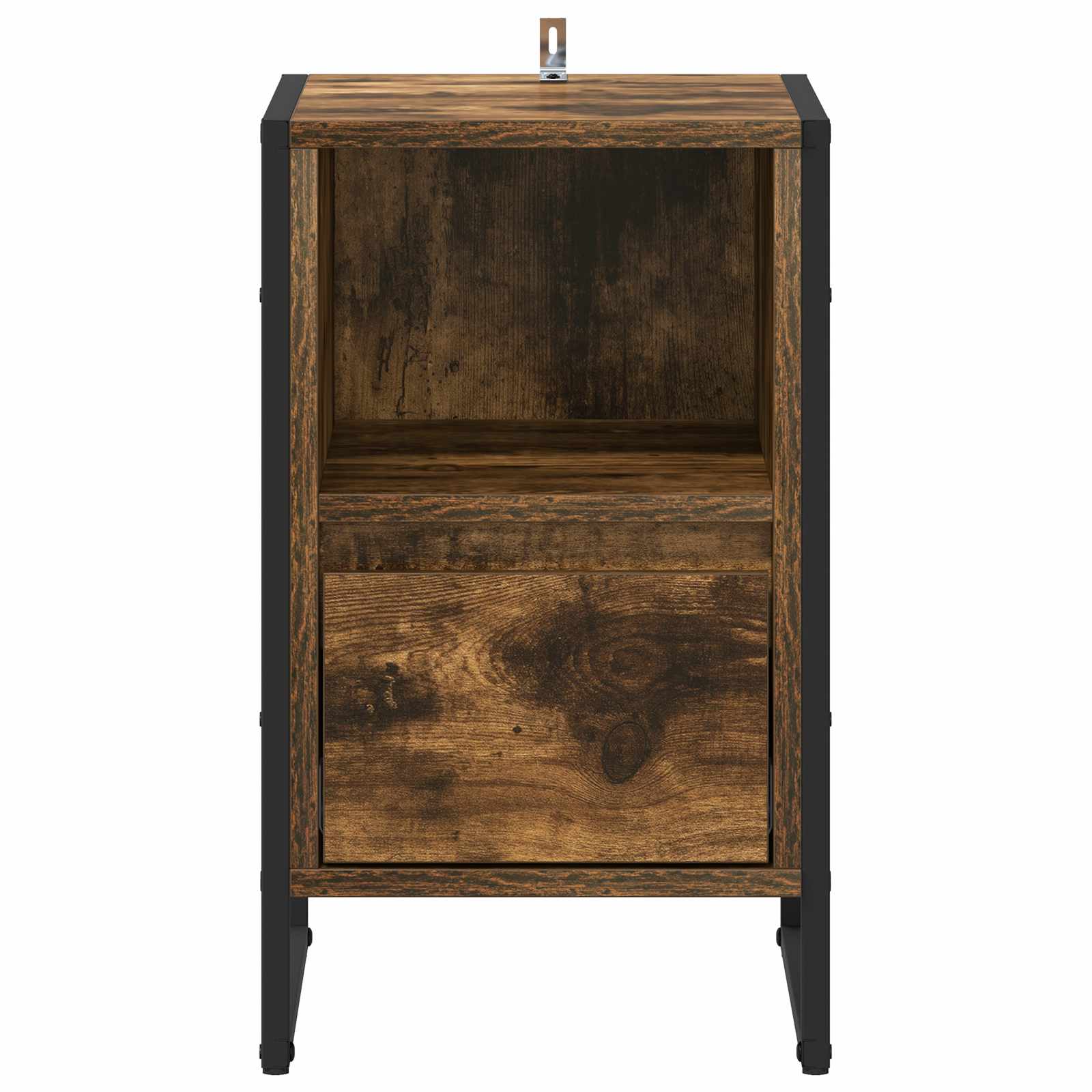 Noptiera Stejar fumuriu 39,5 x 30 x 50 cm Lemn compozit — imaginea 6