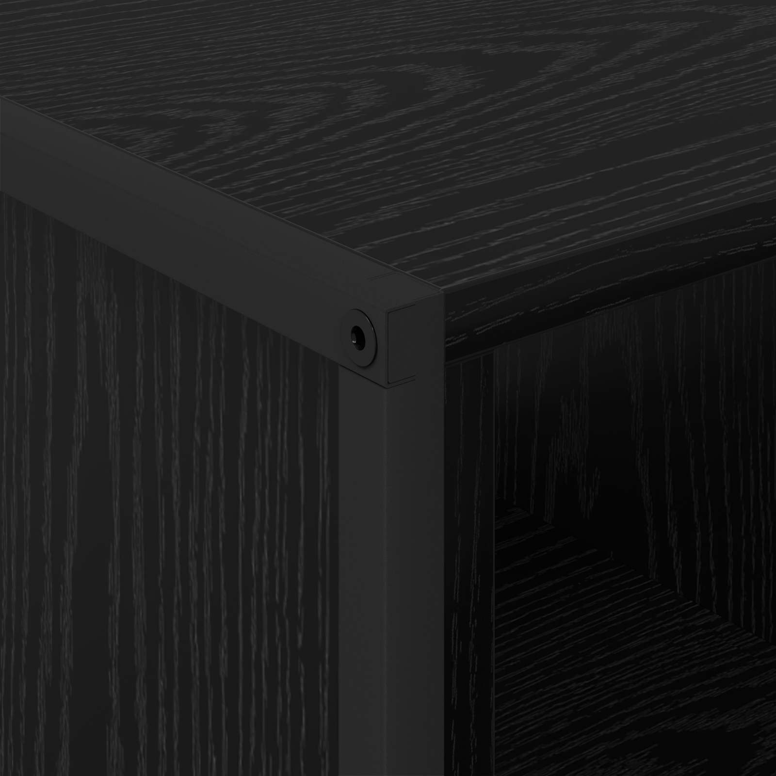 Masa de cafea Stejar Negru 80 x 50 x 40 cm Lemn compozit — imaginea 8