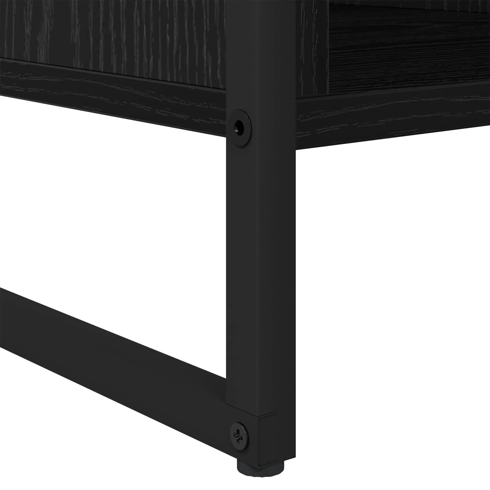 Masa de cafea Stejar Negru 80 x 50 x 40 cm Lemn compozit — imaginea 9