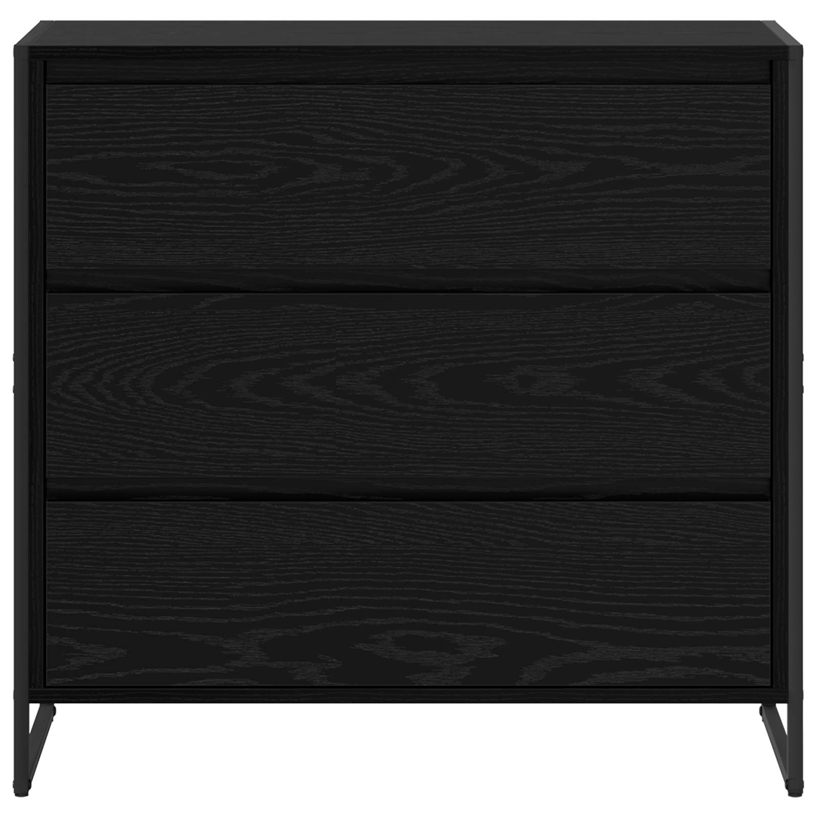 Bufet cu sertar Stejar Negru 79 x 36 x 75.5 cm Lemn compozit — imaginea 6