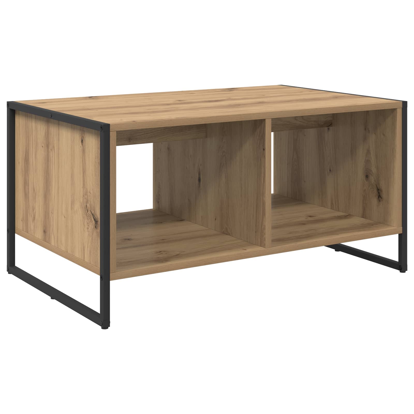 Masa de cafea Stejar artizanal 80 x 50 x 40 cm Lemn compozit — imaginea 8