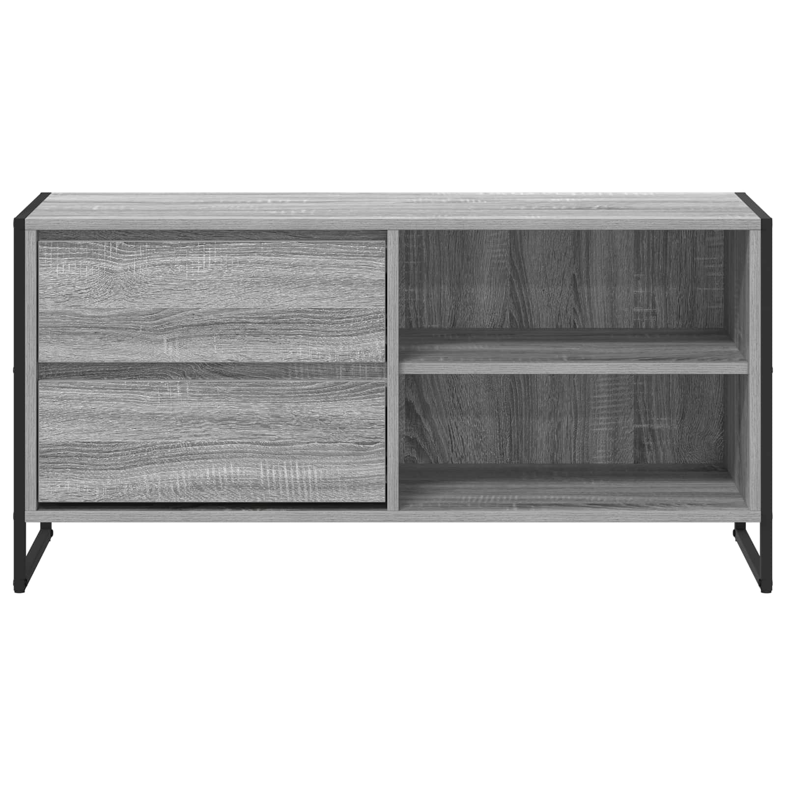 Cabinet TV Gri Sonoma 100 x 36 x 49,5 cm Lemn compozit — imaginea 6
