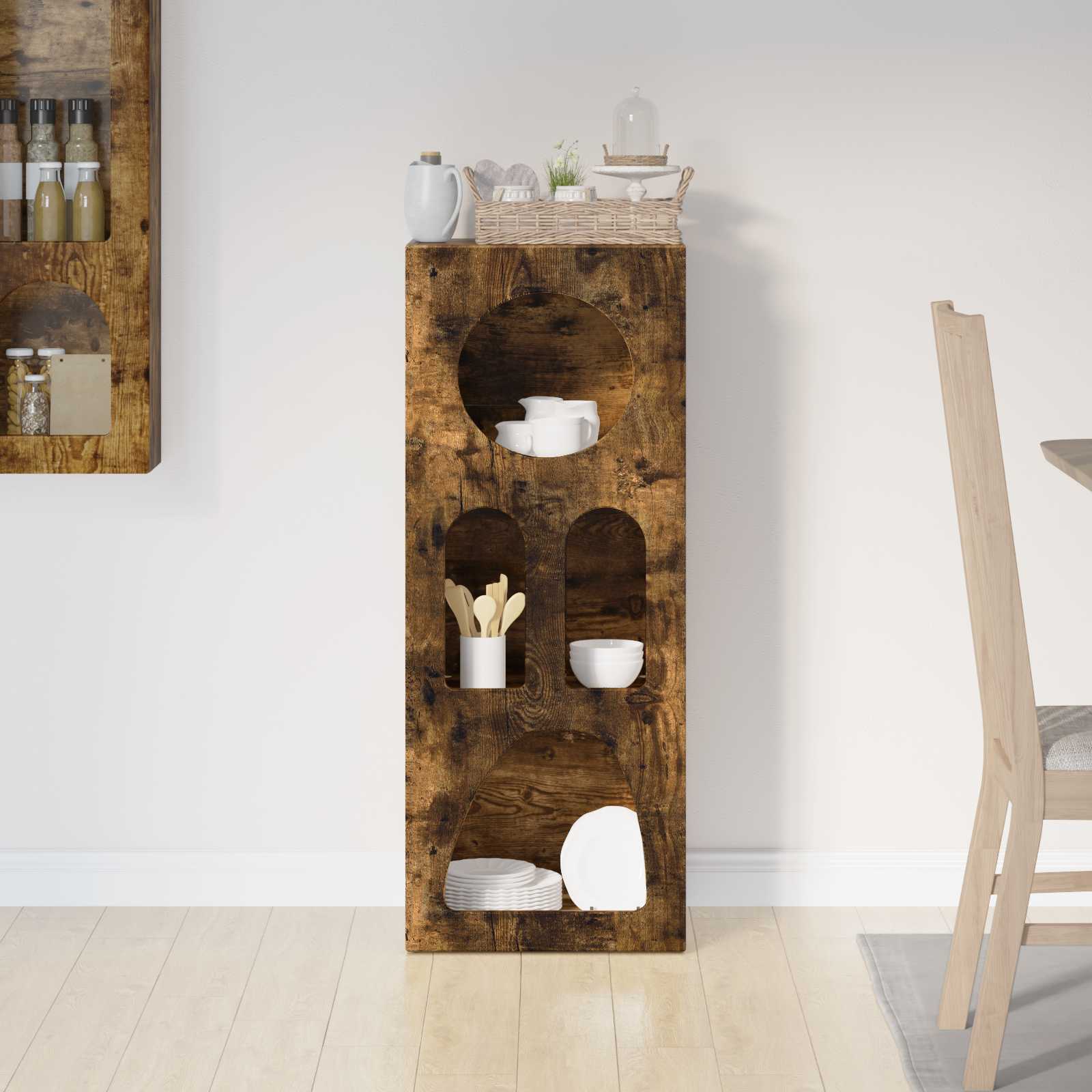 Bufet Stejar fumuriu 40 x 35 x 100.5 cm Lemn compozit — imaginea 4