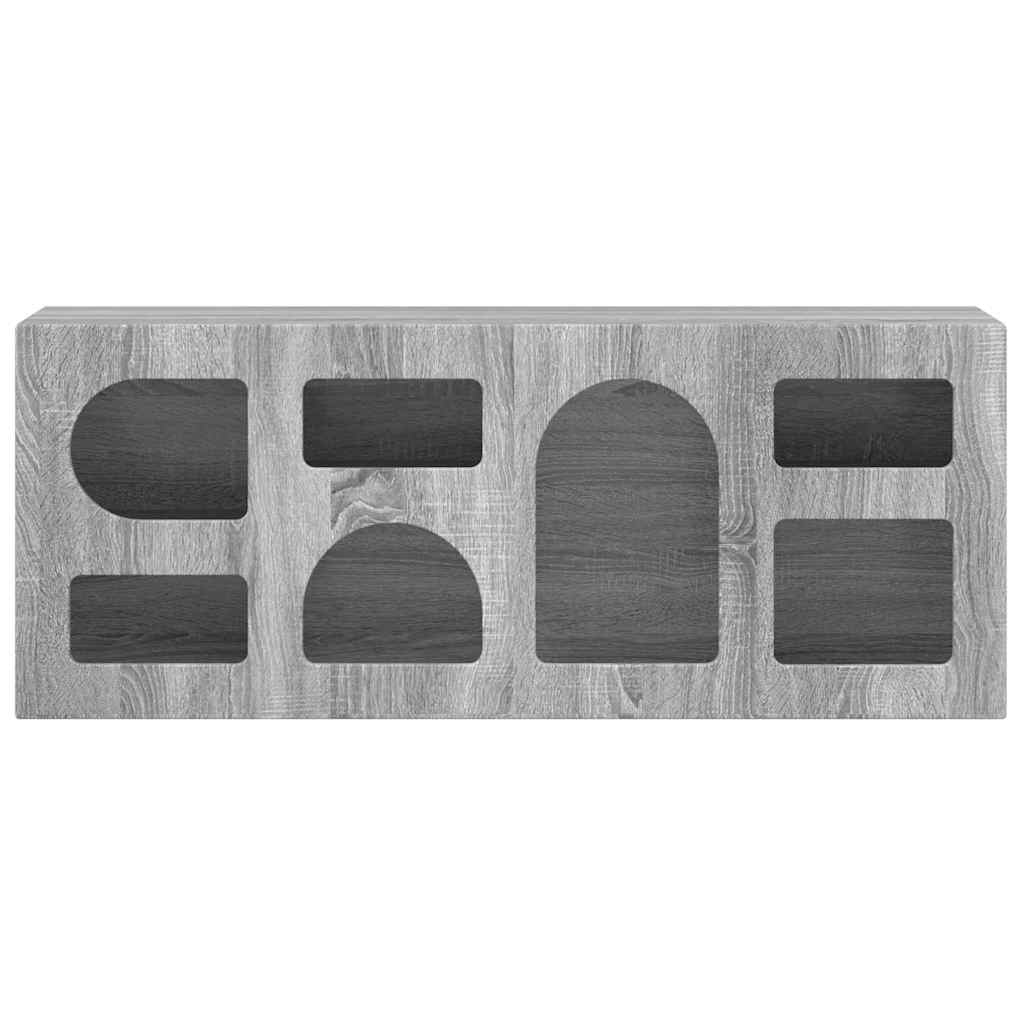 Cabinet TV Gri Sonoma 100 x 35 x 40 cm Lemn compozit — imaginea 6