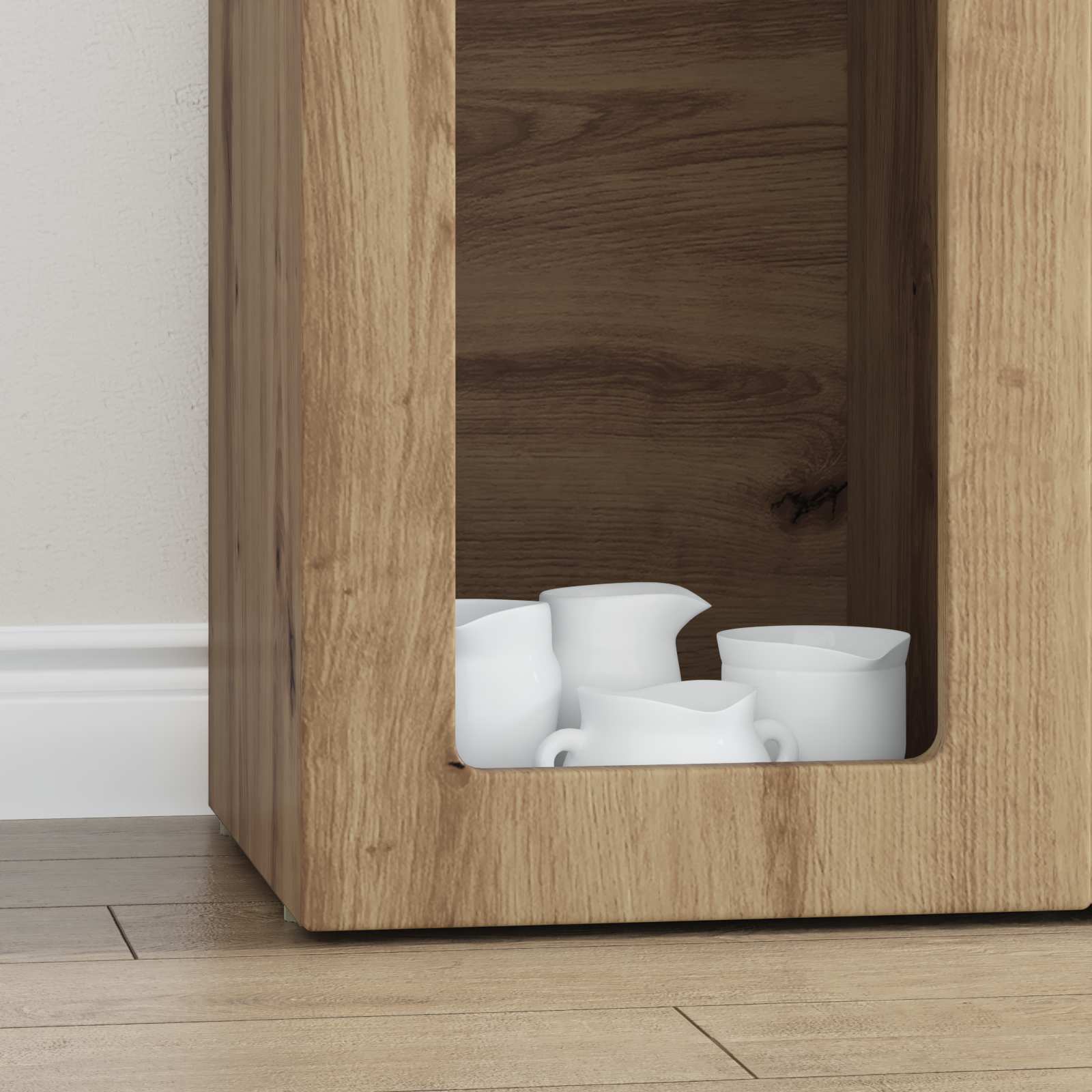 Bufet Stejar Artizanal 59 x 35 x 100,5 cm Lemn compozit — imaginea 5