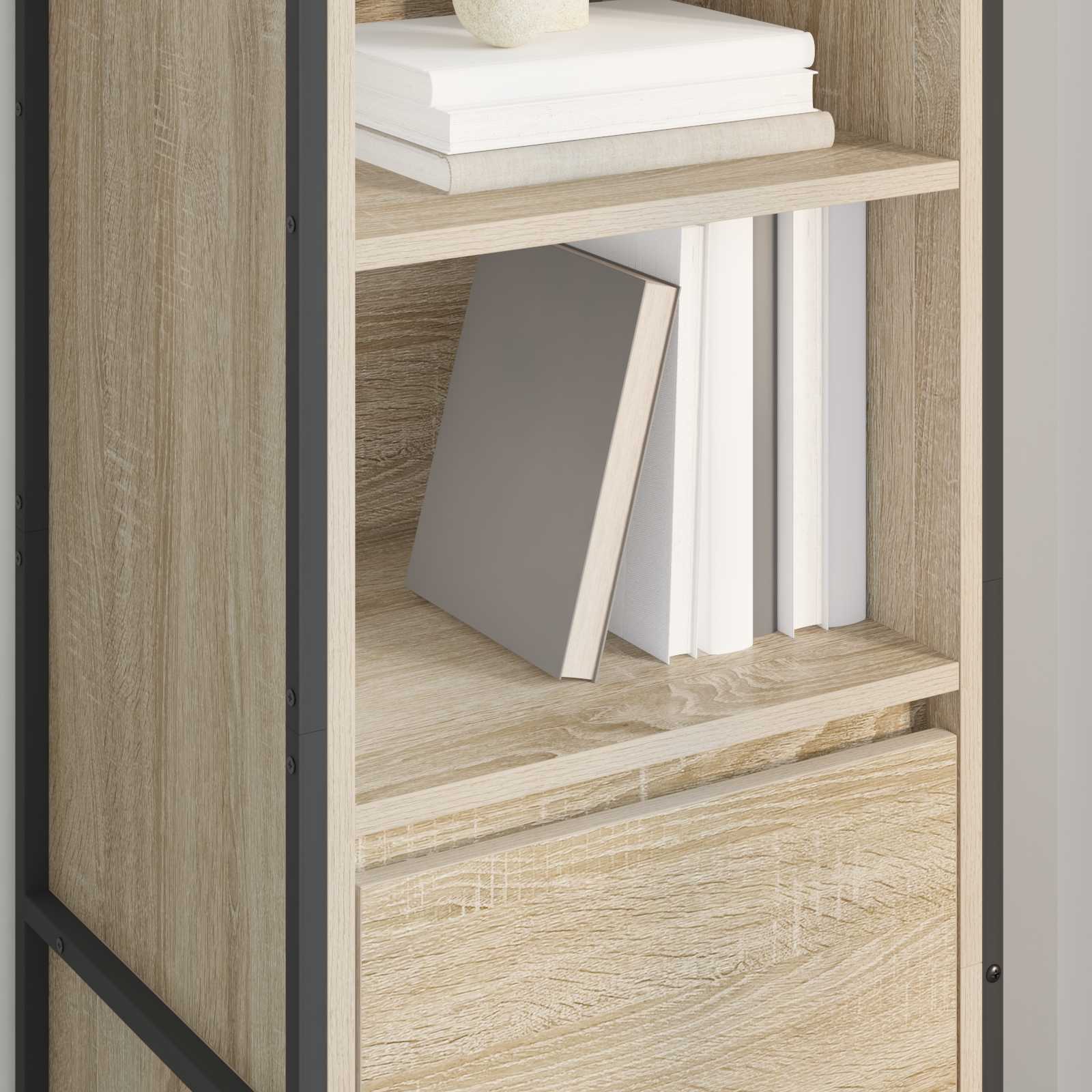 Dulap pentru carti Sonoma 43 x 36 x 150.5 cm Lemn compozit — imaginea 4
