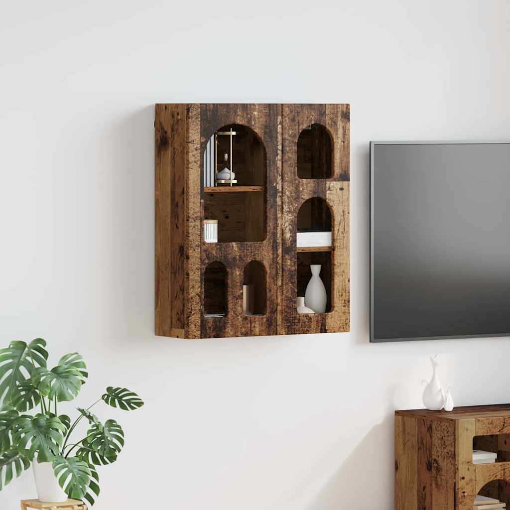 Dulap suspendat Lemn vechi 59 x 20 x 71.5 cm Lemn compozit — imaginea 2