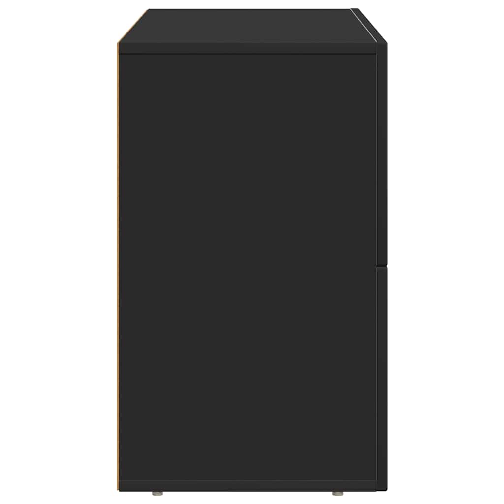 Bufet Negru 80.5 x 35 x 59 cm Lemn compozit — imaginea 8