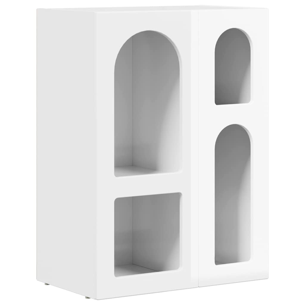Bufet Alb lucios 59 x 35 x 80.5 cm Lemn compozit