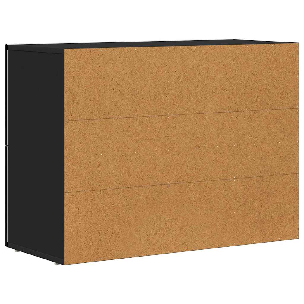 Bufet Negru 80.5 x 35 x 59 cm Lemn compozit — imaginea 9
