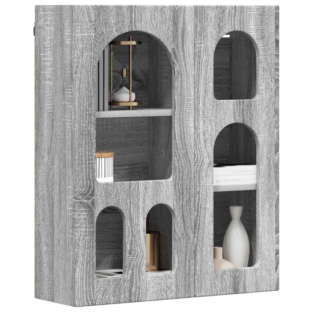 Dulap suspendat Gri Sonoma 59 x 20 x 71.5 cm Lemn compozit — imaginea 4