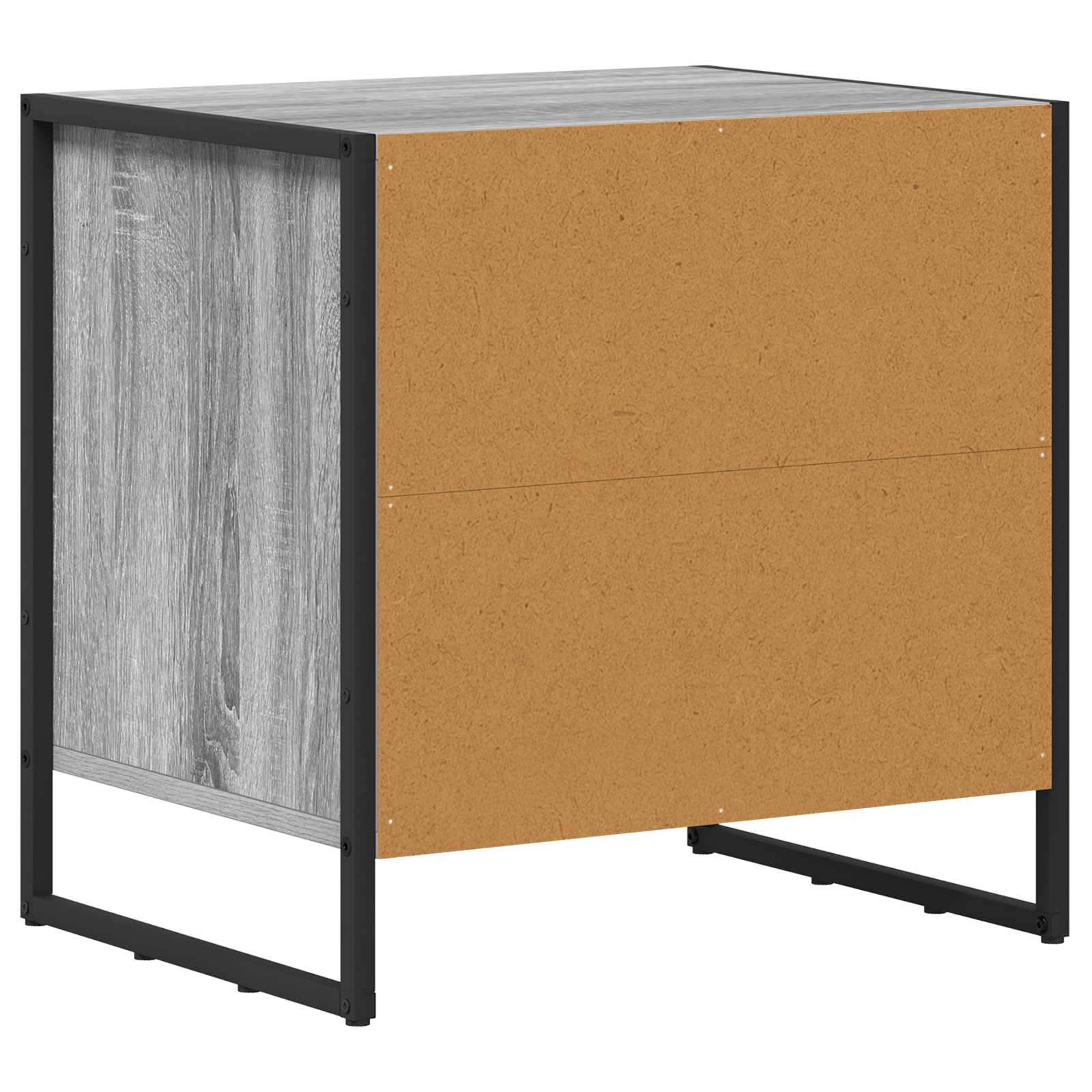 Noptiera cu sertar Gri Sonoma 50 x 39.5 x 50 cm Lemn compozit — imaginea 7