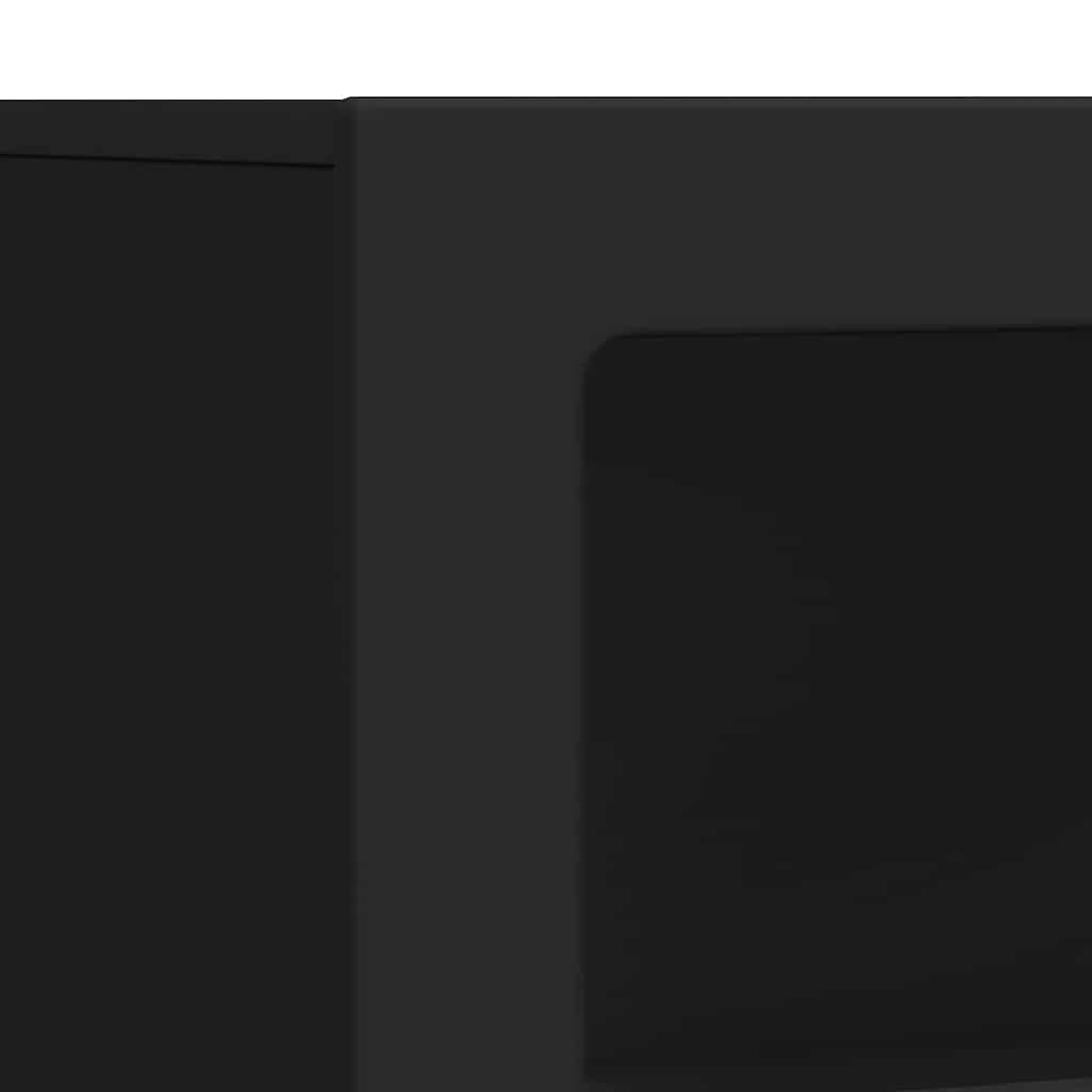 Bufet Negru 80.5 x 35 x 59 cm Lemn compozit — imaginea 10