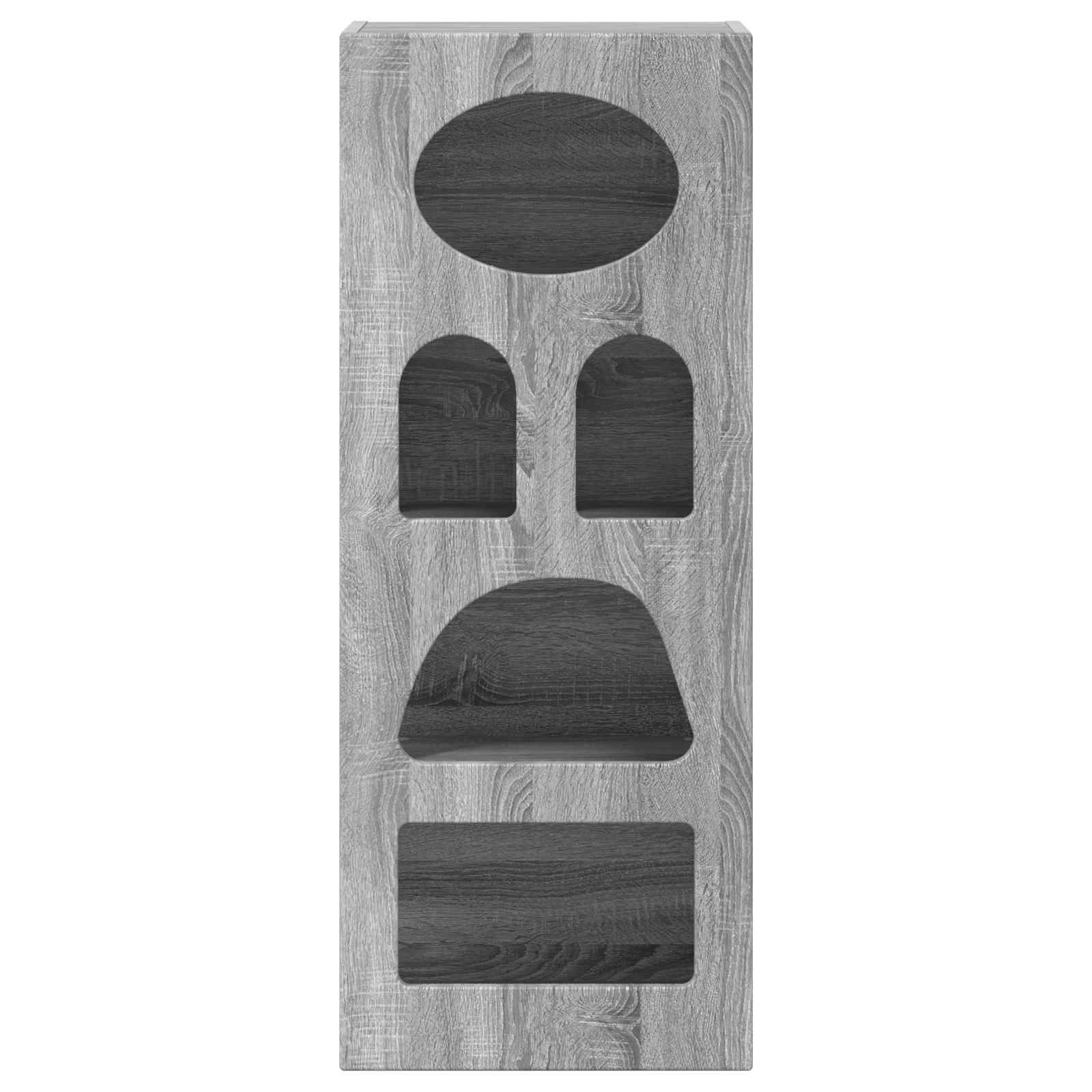Bufet Gri Sonoma 40 x 35 x 100,5 cm Lemn compozit — imaginea 6