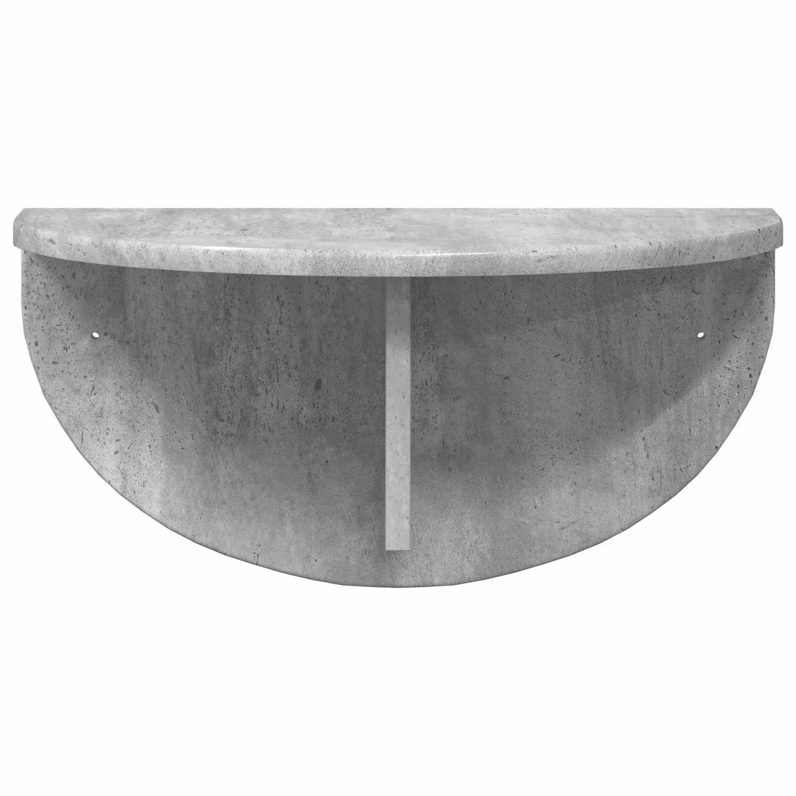 Raft de perete Gri din beton 38 x 19 x 19 cm Lemn compozit — imaginea 5