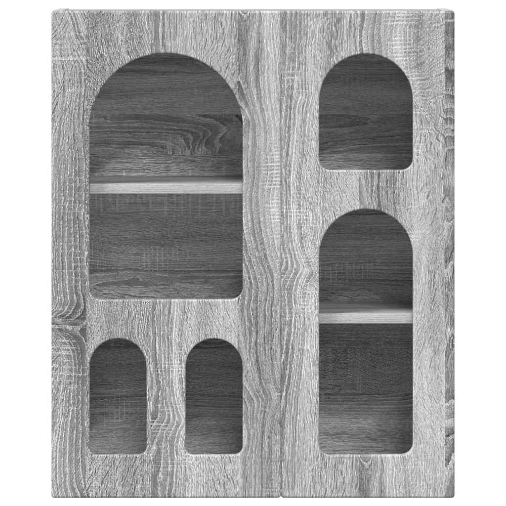 Dulap suspendat Gri Sonoma 59 x 20 x 71.5 cm Lemn compozit — imaginea 6