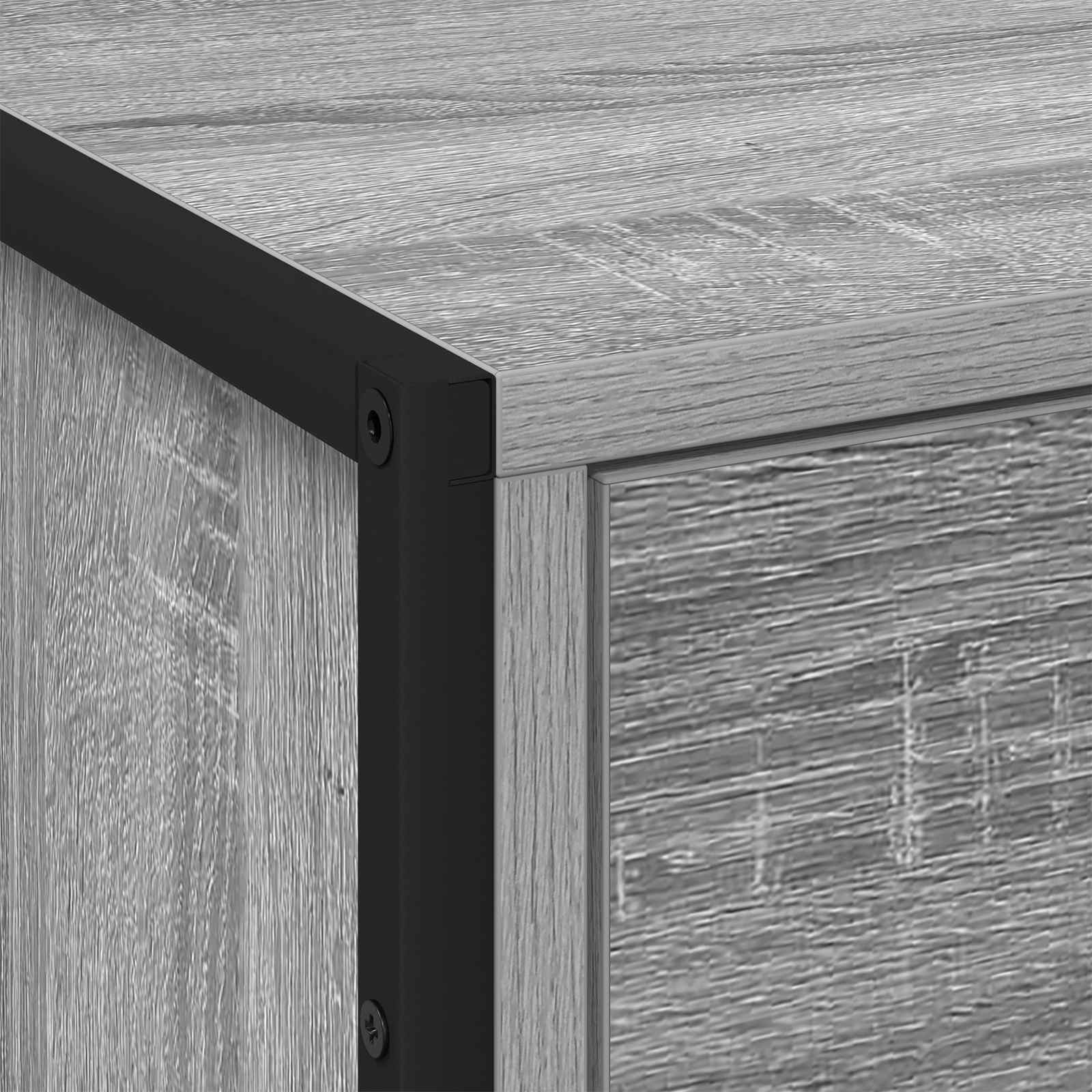 Noptiera cu sertar Gri Sonoma 50 x 39.5 x 50 cm Lemn compozit — imaginea 8