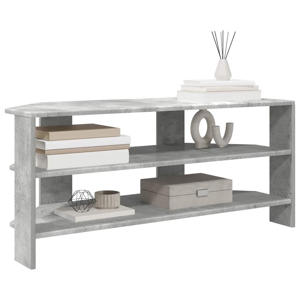 DulapdecoltpentruTV Gri din beton 102x40,5x45cm Lemn compozit — imaginea 4