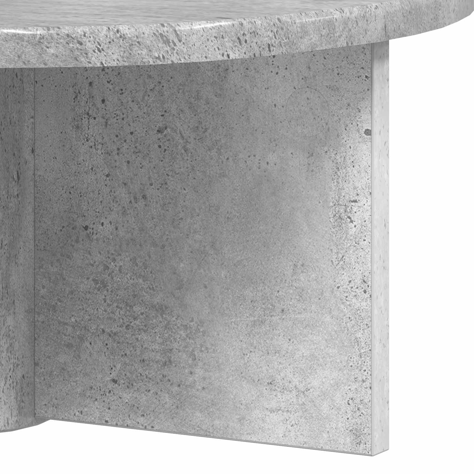 Raft de perete Gri din beton 38 x 19 x 19 cm Lemn compozit — imaginea 9