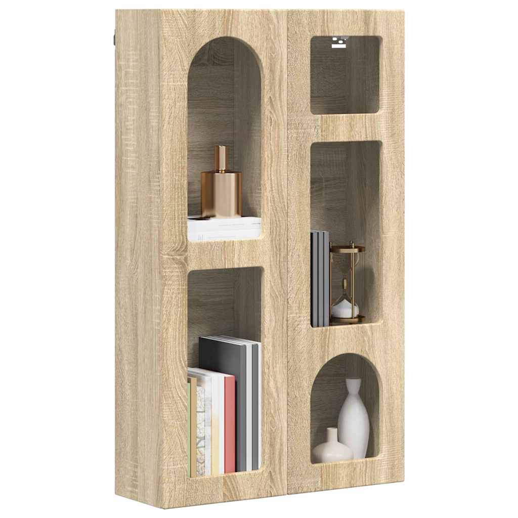 Dulap suspendat Stejar Sonoma 59 x 20 x 100 cm Lemn compozit — imaginea 4