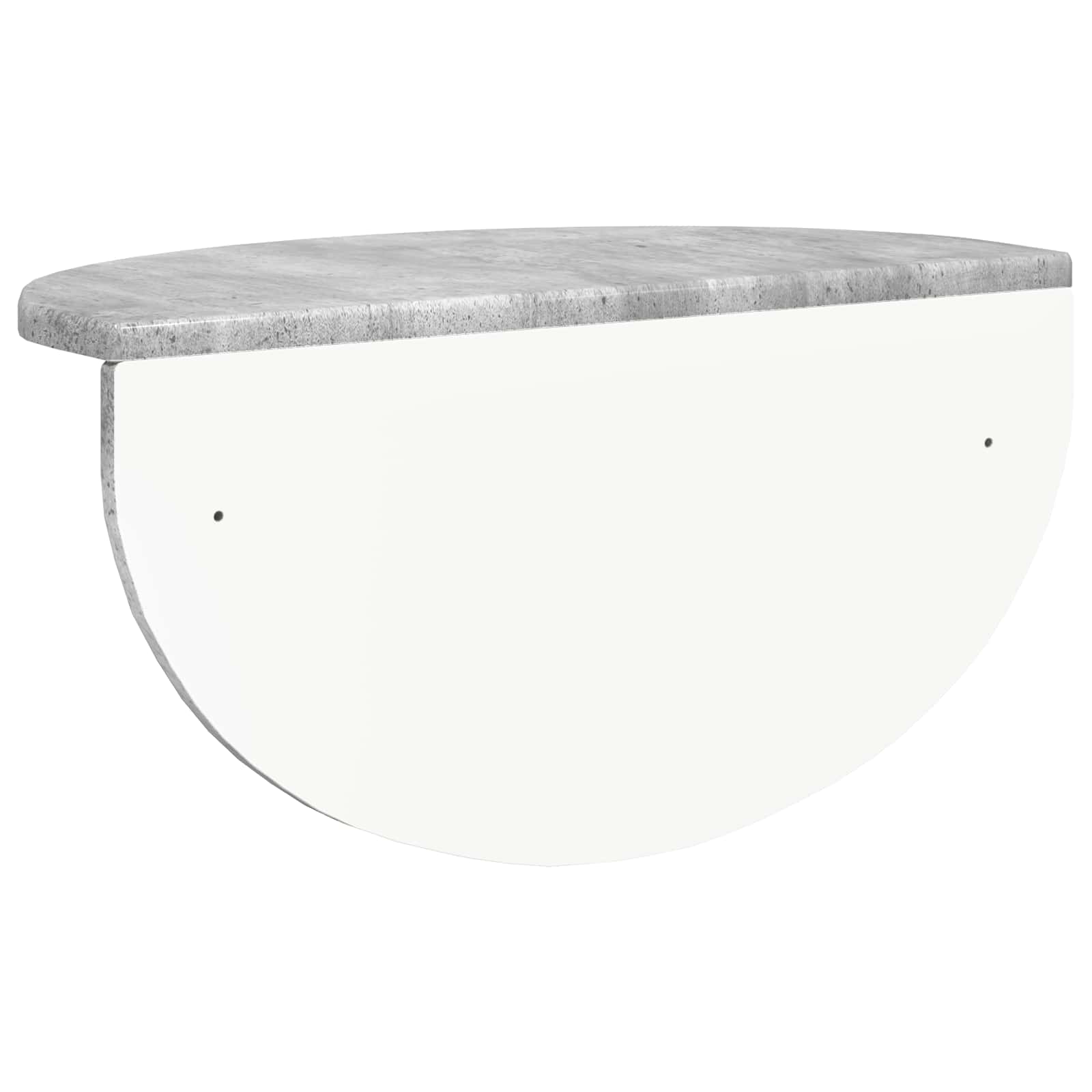 Raft de perete Gri din beton 38 x 19 x 19 cm Lemn compozit — imaginea 7