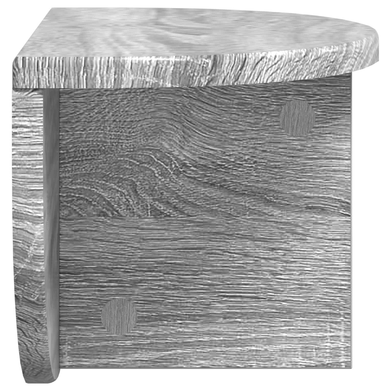 Raft de perete Gri Sonoma 38 x 19 x 19 cm Lemn compozit — imaginea 6