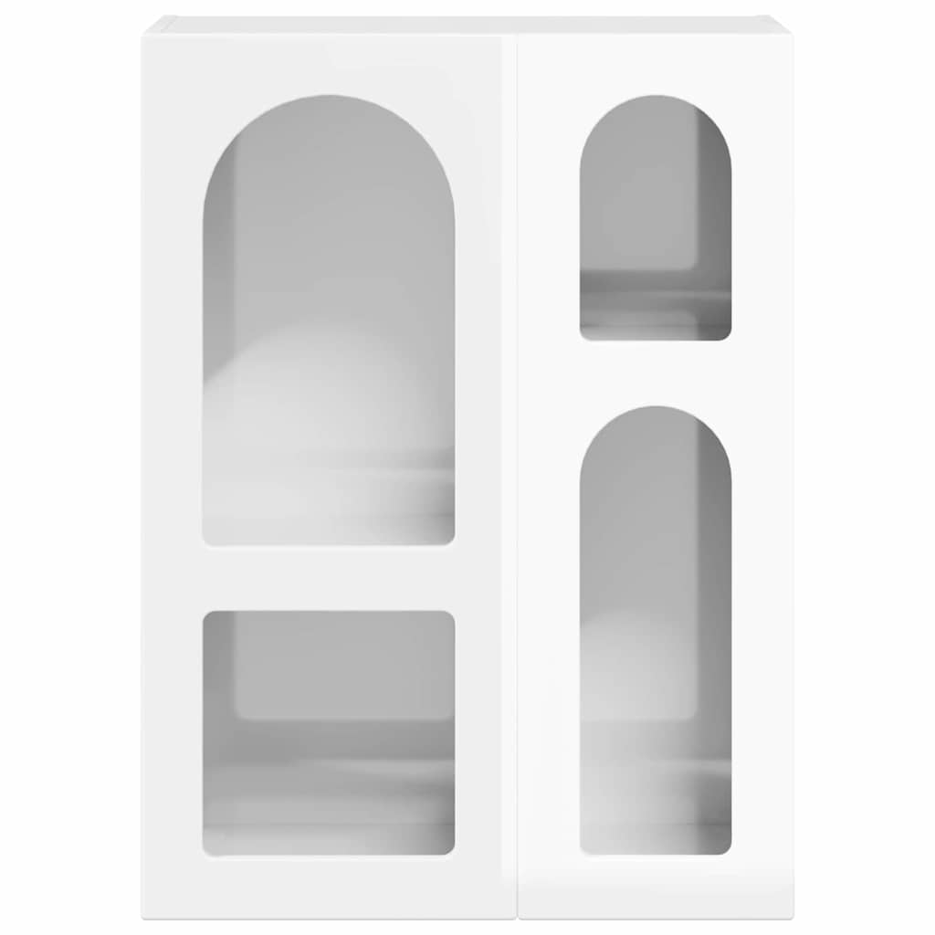 Bufet Alb lucios 59 x 35 x 80.5 cm Lemn compozit — imaginea 7