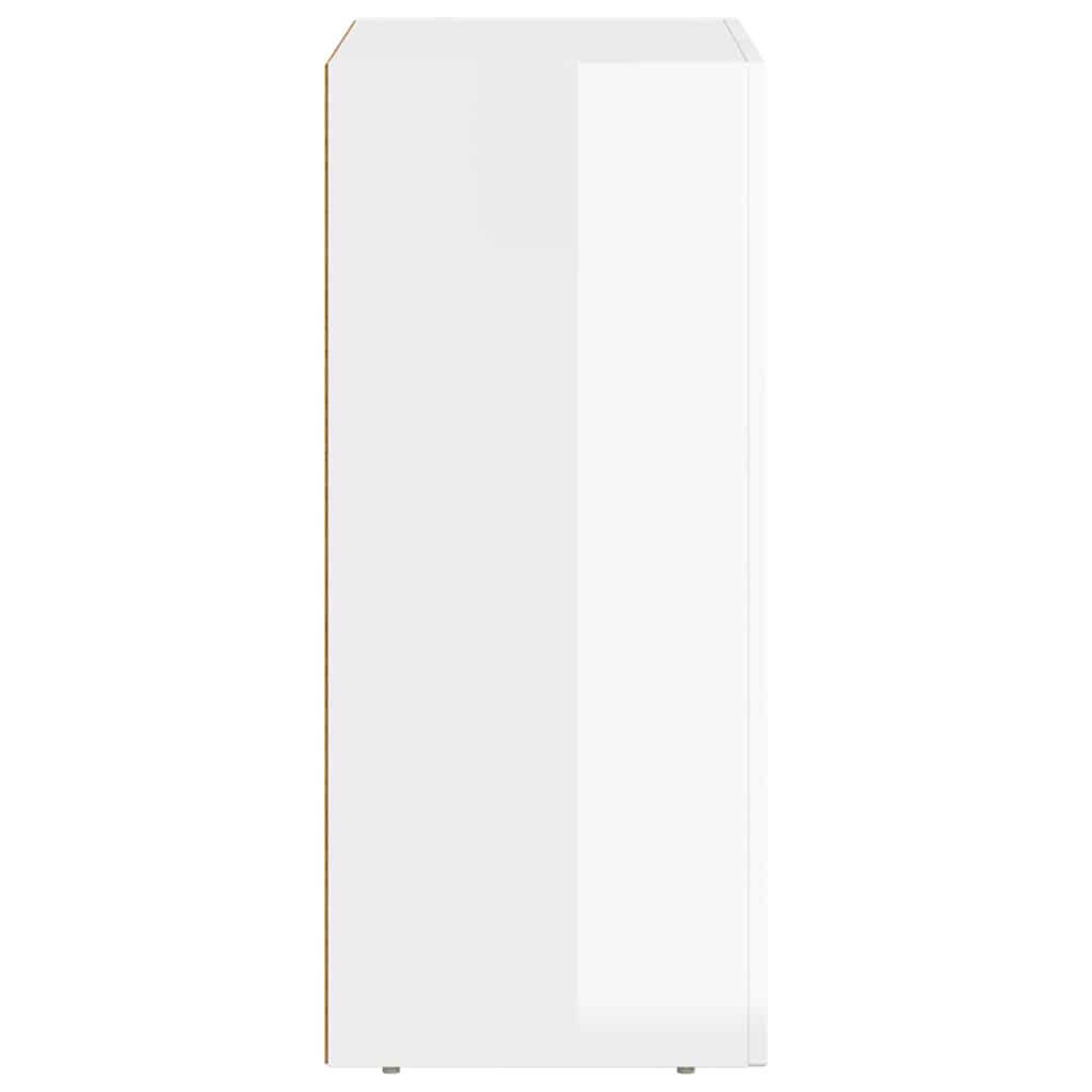 Bufet Alb lucios 59 x 35 x 80.5 cm Lemn compozit — imaginea 8
