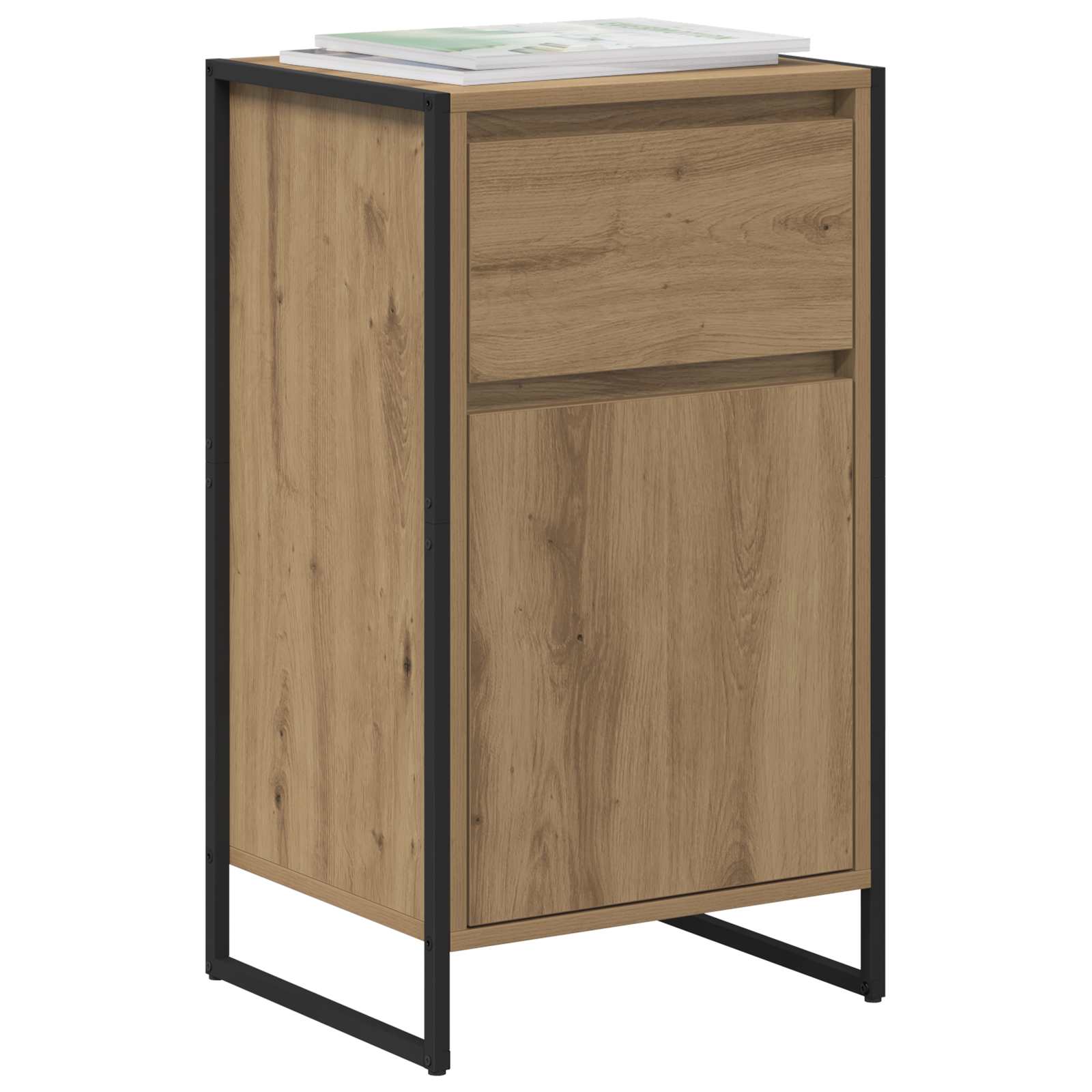 Bufet Stejar artizanal 81 x 36 x 150.5 cm Lemn compozit — imaginea 3