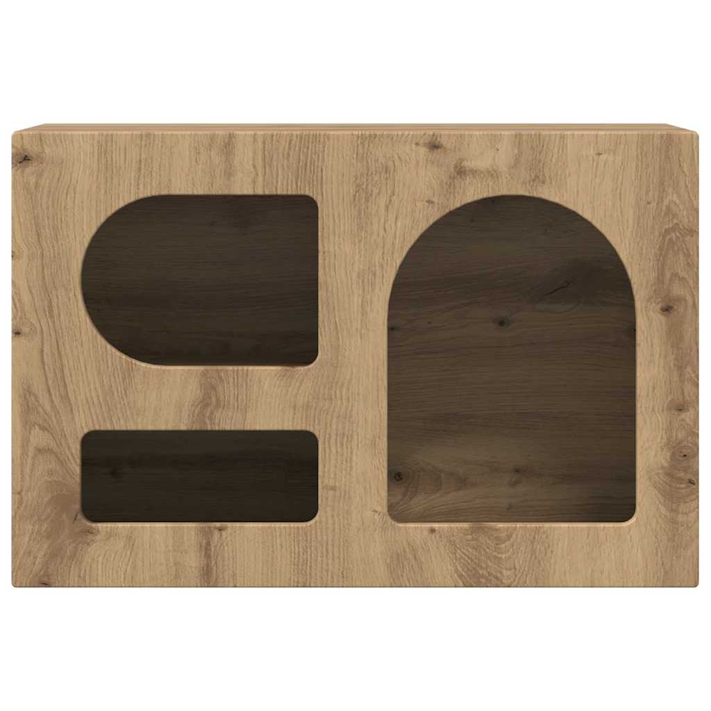 Cabinet TV Stejar Artizanal 60 x 35 x 40 cm Lemn compozit — imaginea 6