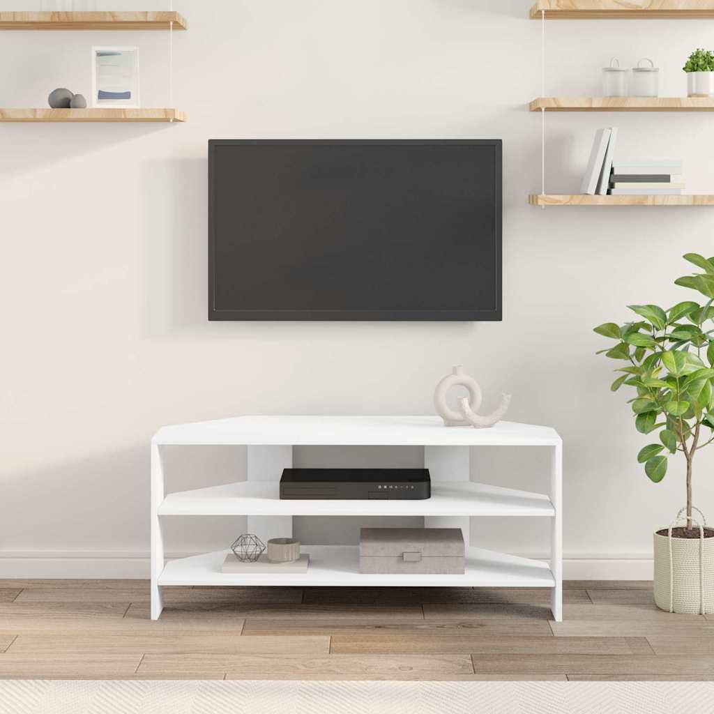 DulapdecoltpentruTV Alb 102x40,5x45cm Lemn compozit — imaginea 5