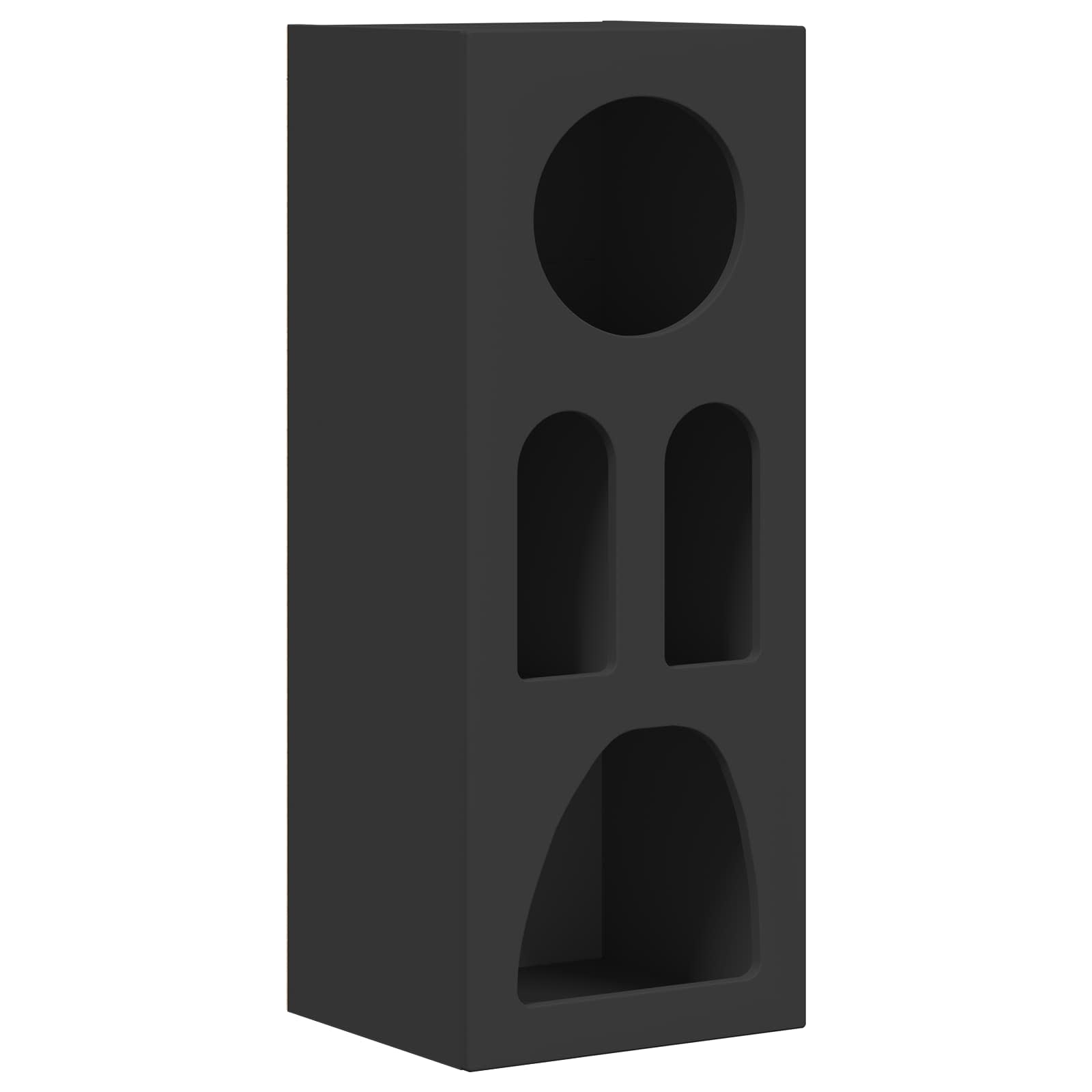 Bufet Negru 40 x 35 x 100.5 cm Lemn compozit — imaginea 2