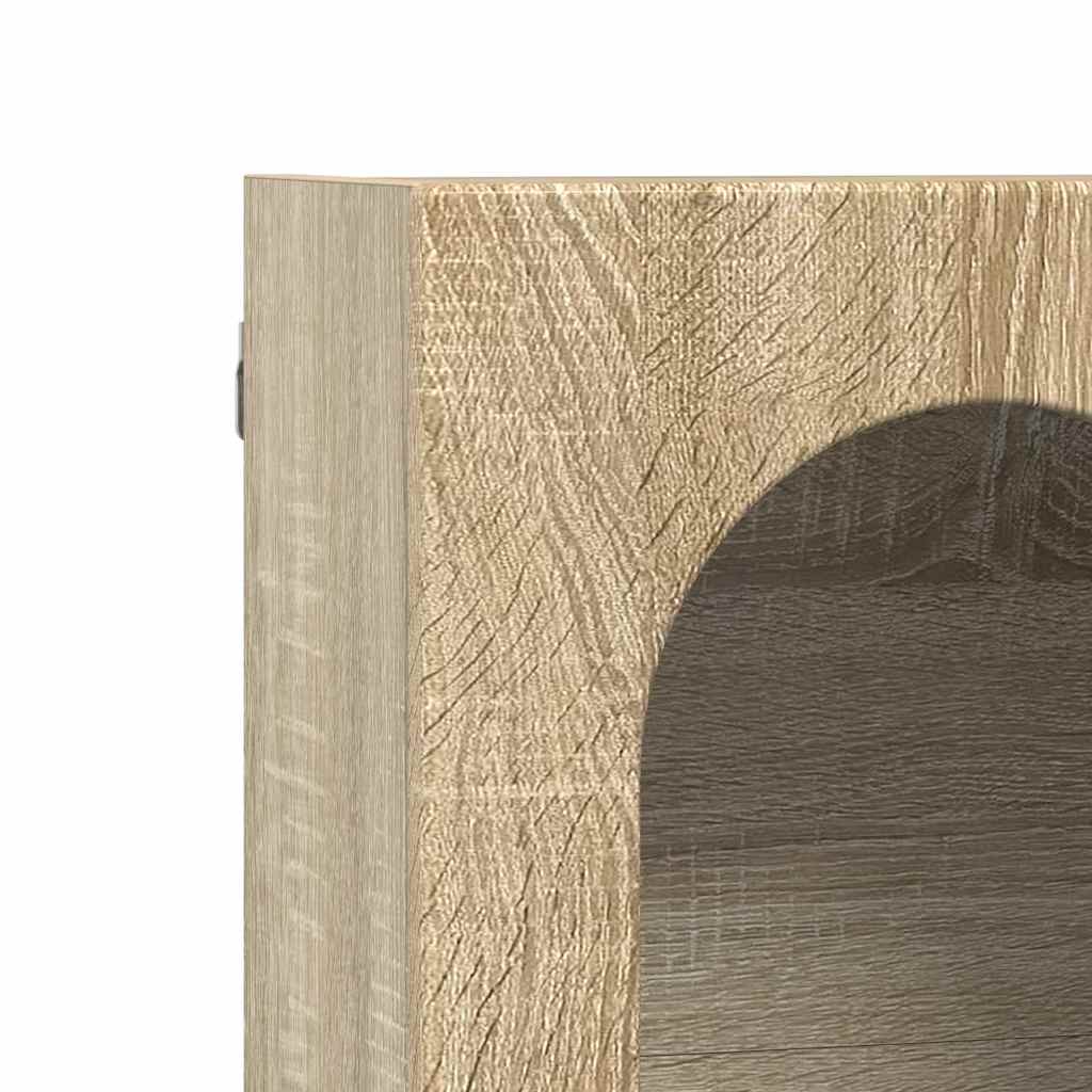 Dulap suspendat Stejar Sonoma 59 x 20 x 100 cm Lemn compozit — imaginea 9