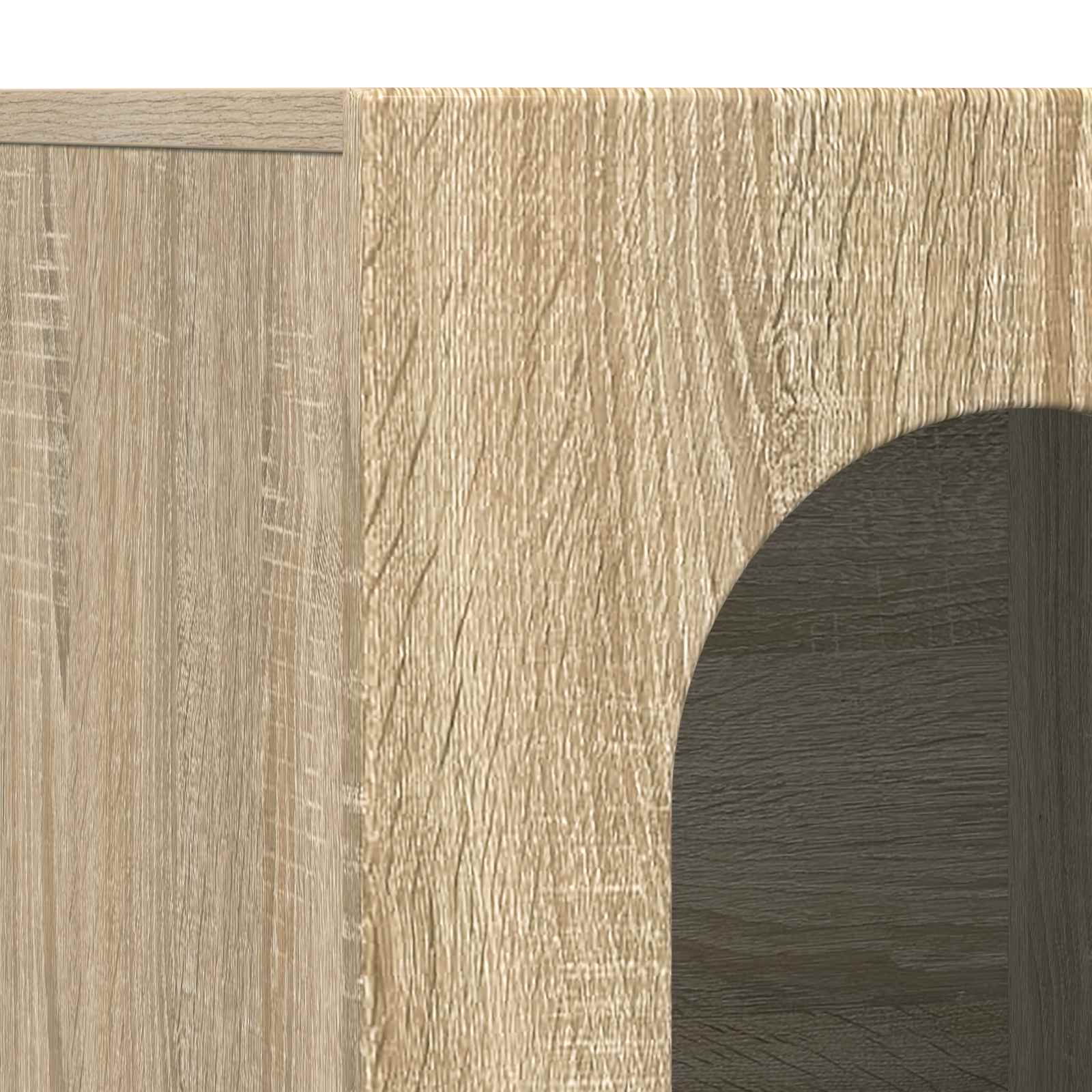 Bufet Stejar Sonoma 100 x 35 x 59 cm Lemn compozit — imaginea 9