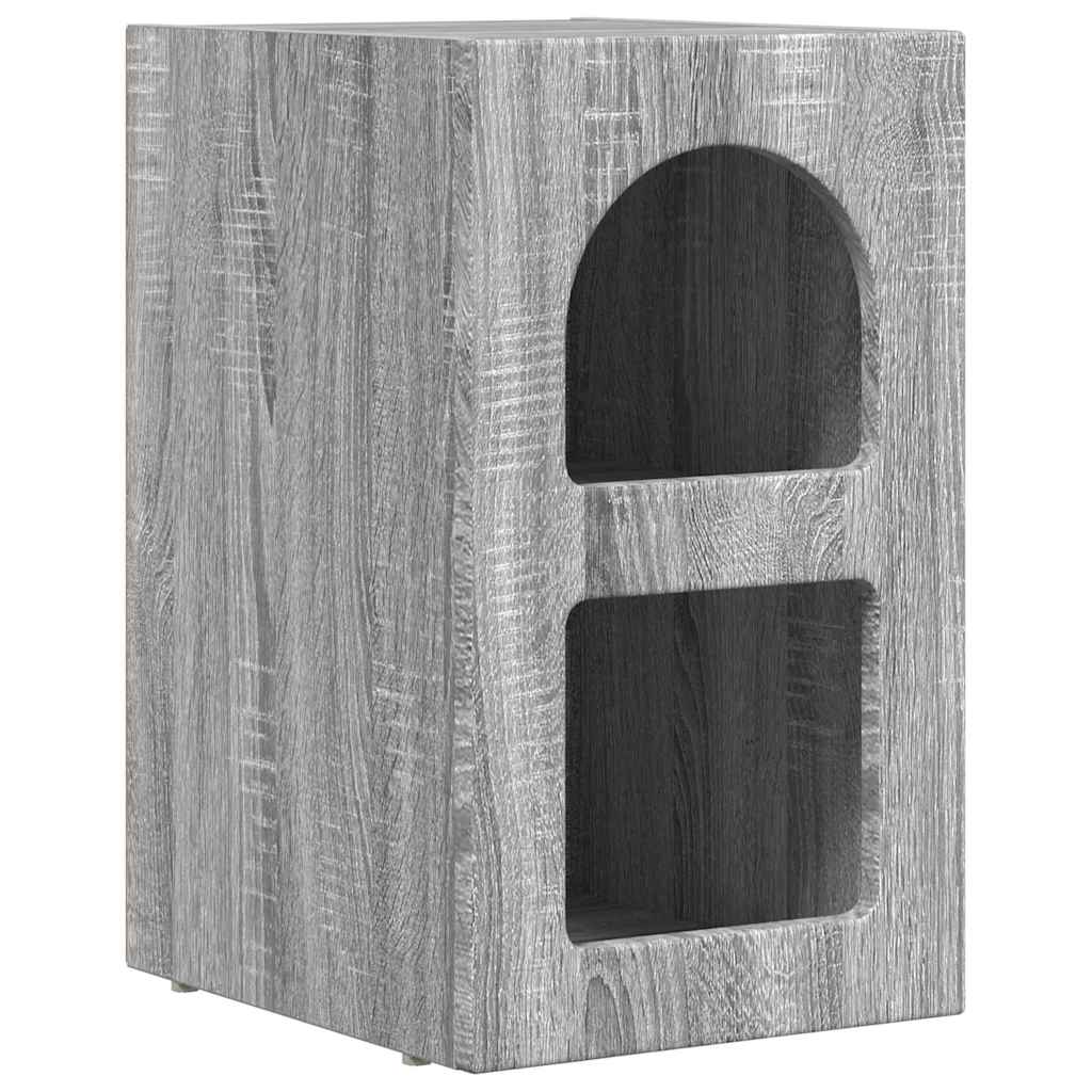 Noptiera Gri Sonoma 29.5 x 35 x 50 cm Lemn compozit