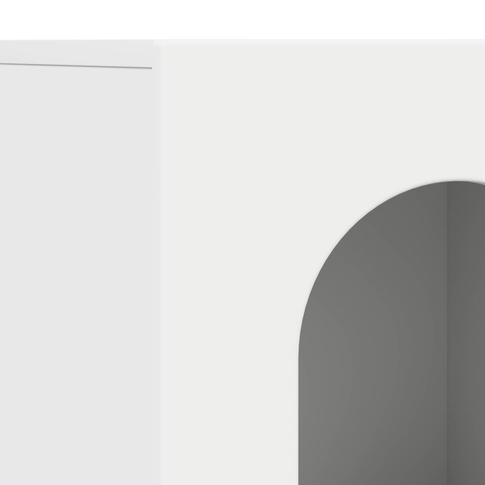 Bufet Alb 100 x 35 x 59 cm Lemn compozit — imaginea 9