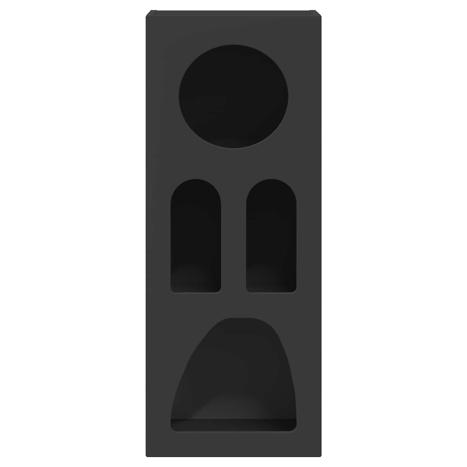 Bufet Negru 40 x 35 x 100.5 cm Lemn compozit — imaginea 6