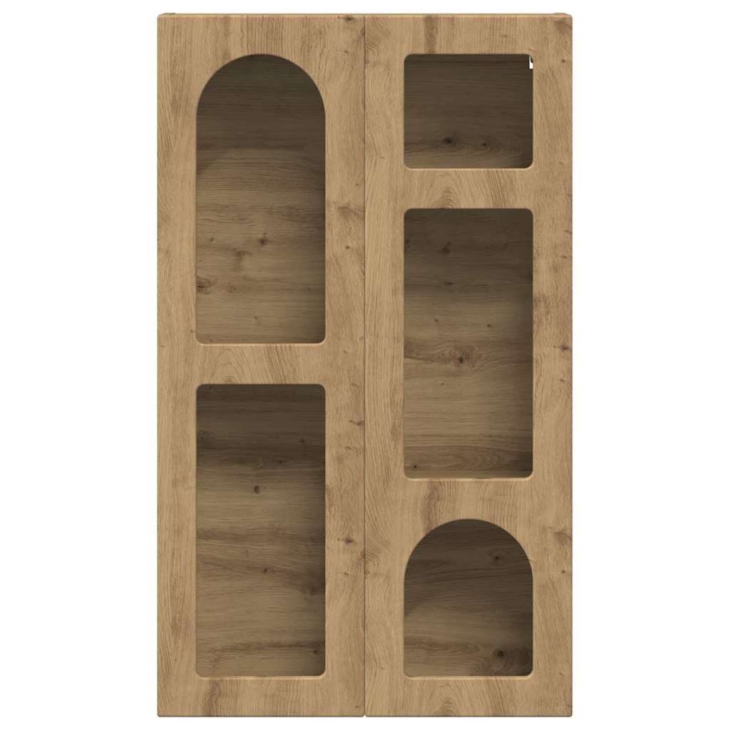 Dulap suspendat Stejar Artizanal 59 x 20 x 100 cm Lemn compozit — imaginea 6