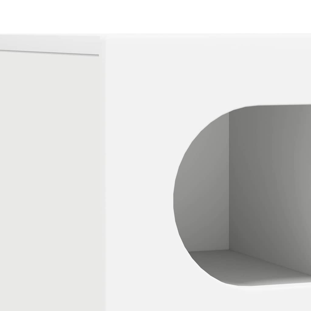 Cabinet TV Alb 100 x 35 x 40 cm Lemn compozit — imaginea 9