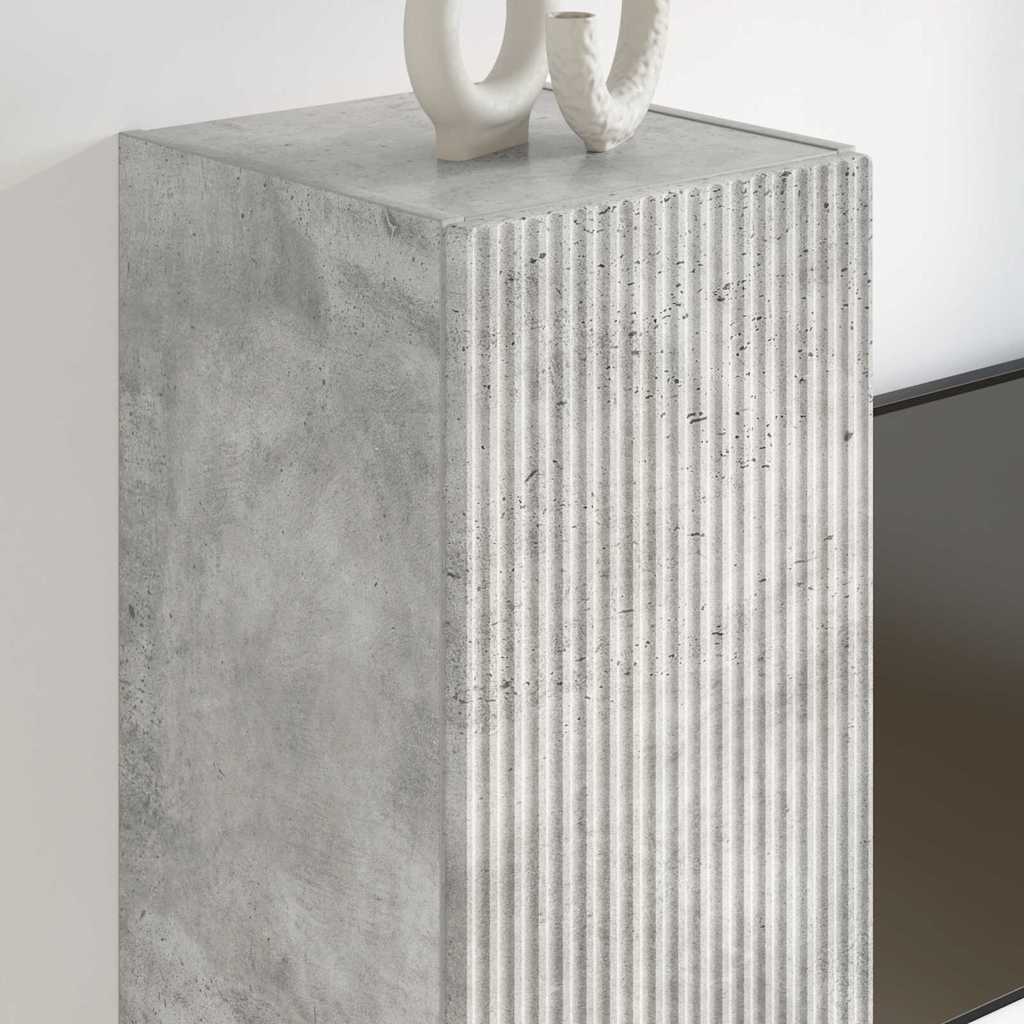 Dulap TV de perete Beton 30 x 31 x 100 cm Lemn compozit — imaginea 5