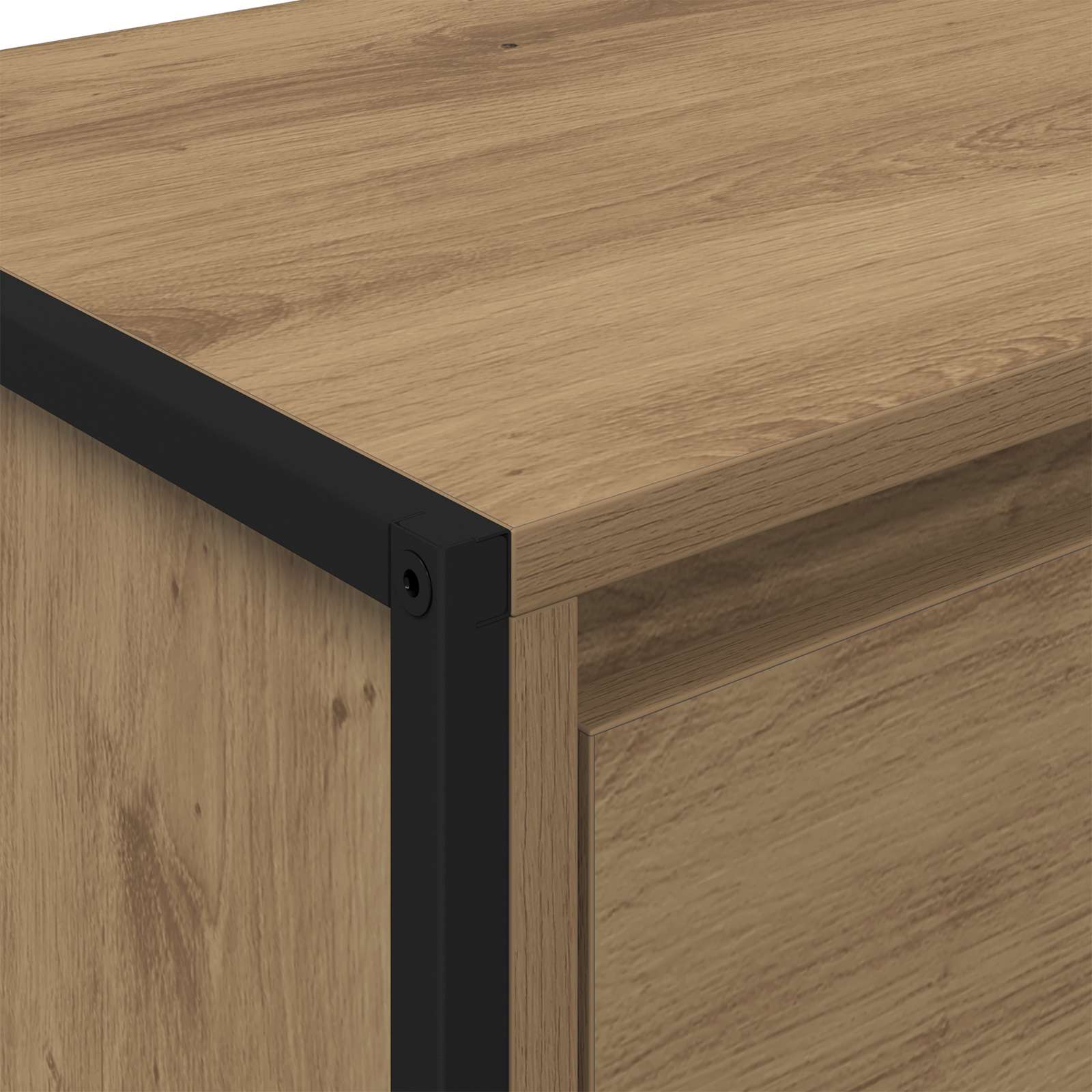 Bufet Stejar artizanal 81 x 36 x 150.5 cm Lemn compozit — imaginea 9