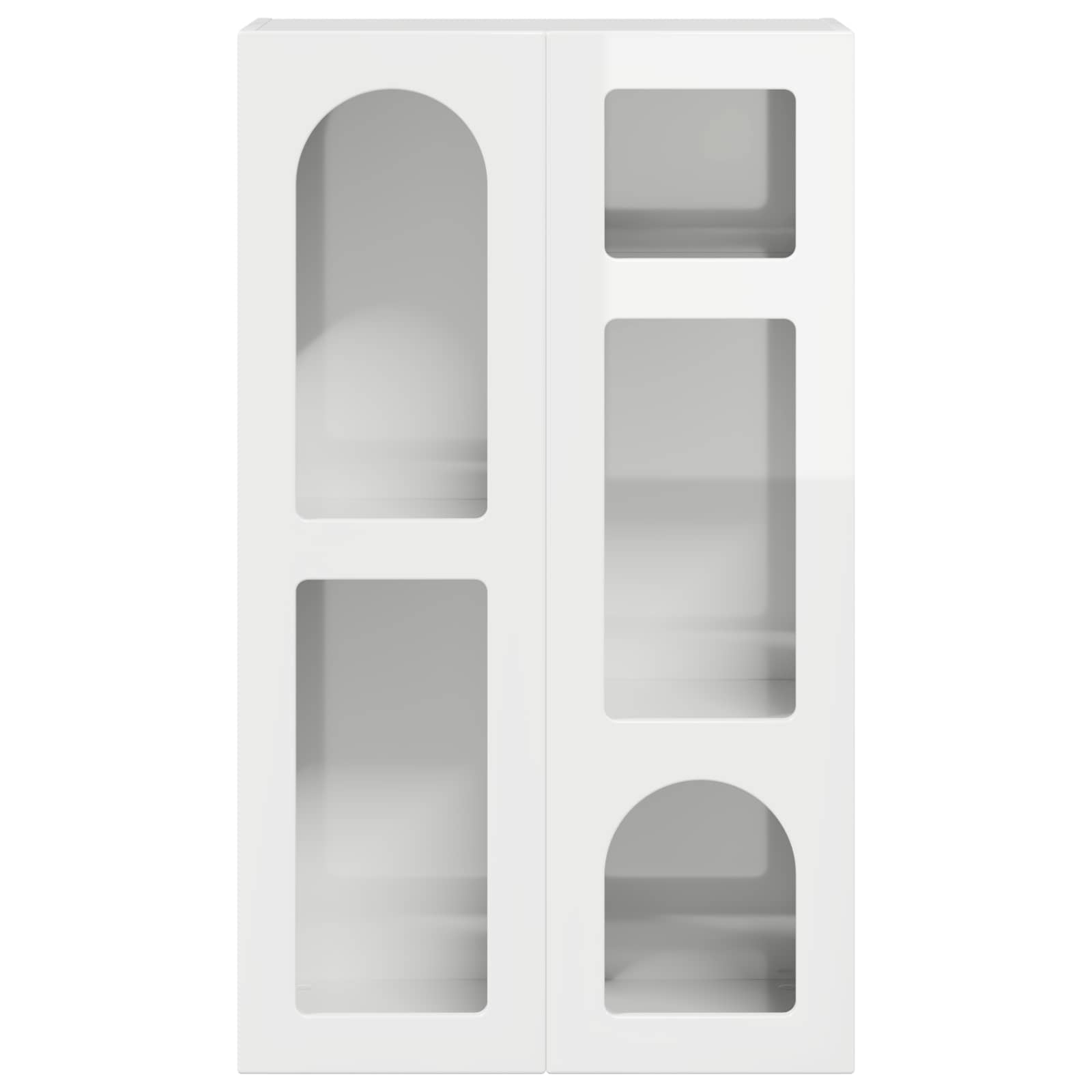 Bufet Alb lucios 59 x 35 x 100,5 cm Lemn compozit — imaginea 6