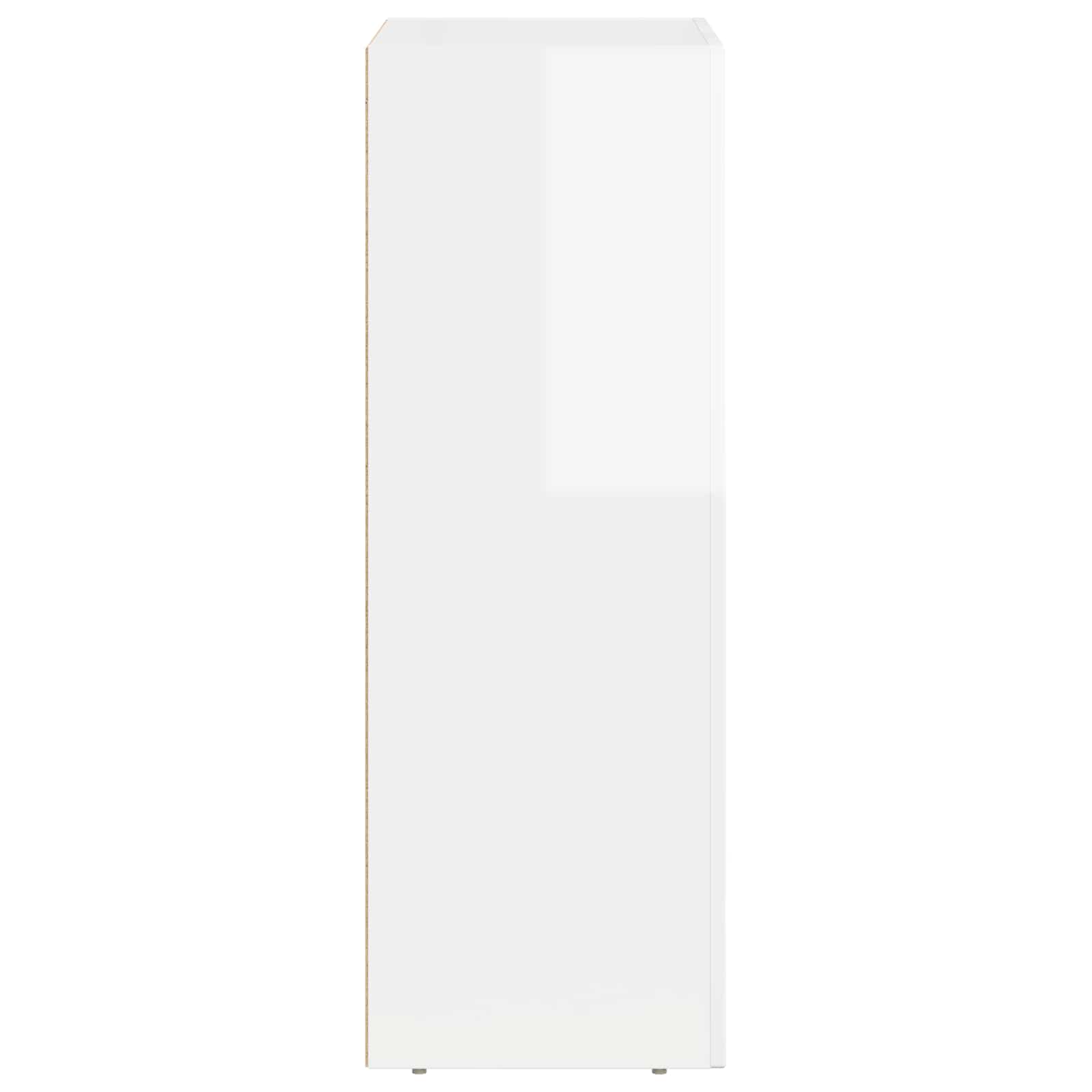 Bufet Alb lucios 59 x 35 x 100,5 cm Lemn compozit — imaginea 7