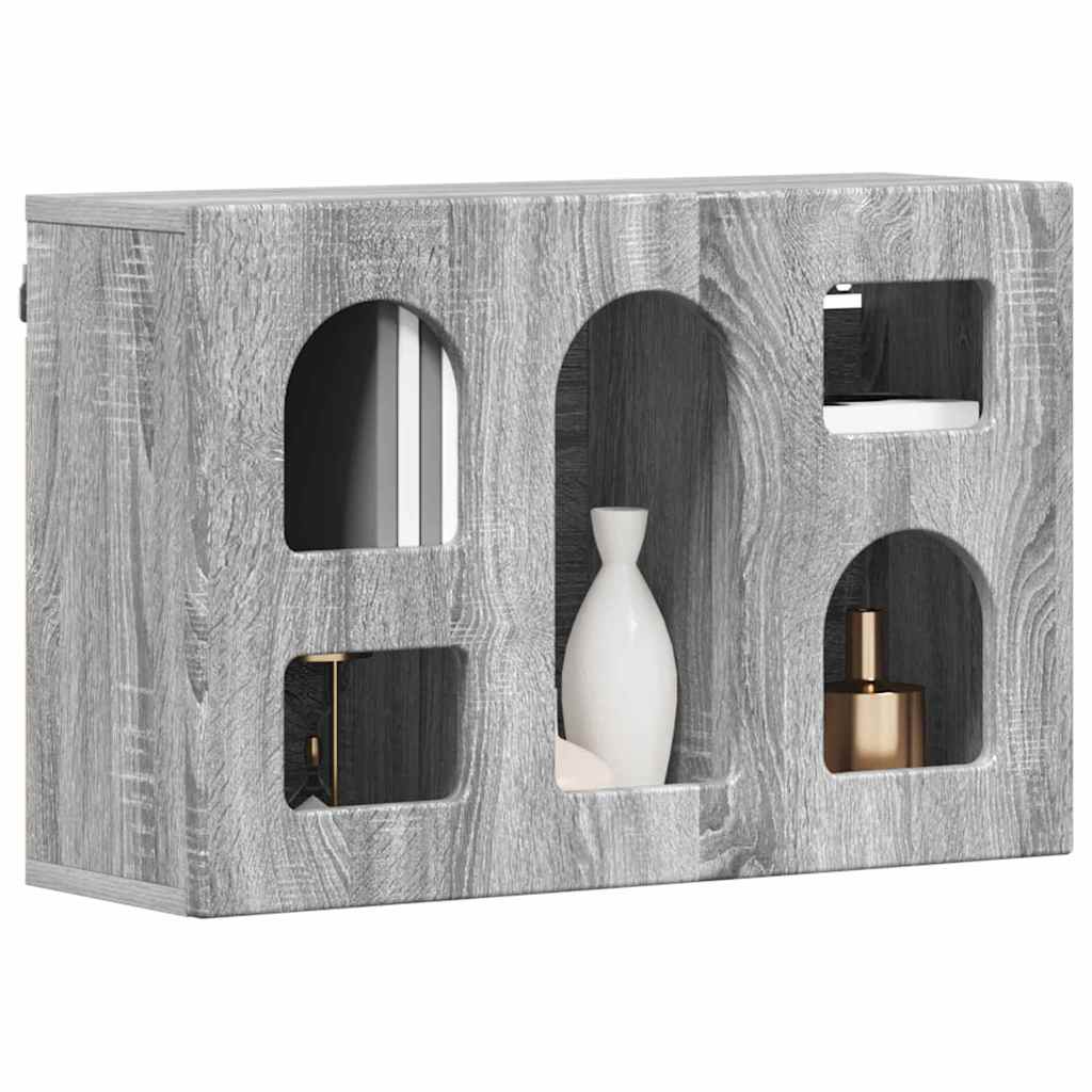 Dulap suspendat Gri Sonoma 60 x 20 x 40 cm Lemn compozit — imaginea 4