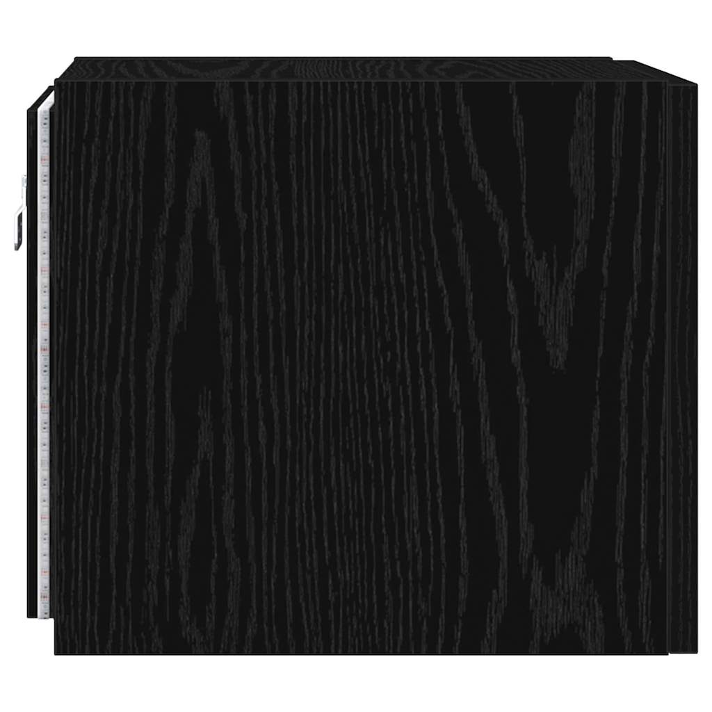 Dulap TV de perete Stejar Negru 30,5 x 35 x 30 cm Lemn compozit — imaginea 11