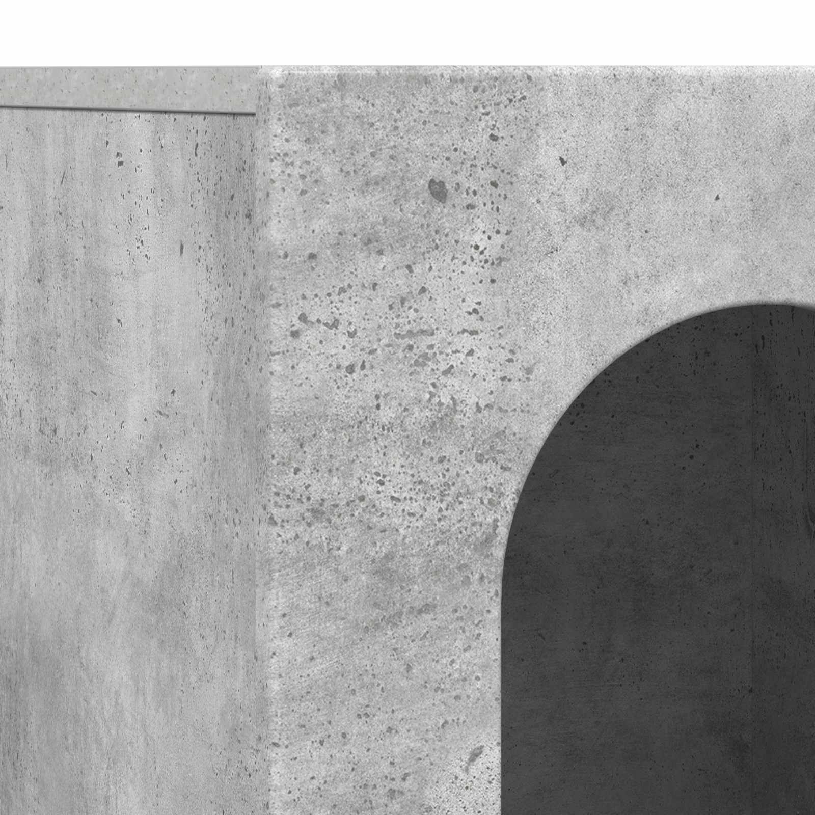 Bufet Gri din beton 100 x 35 x 59 cm Lemn compozit — imaginea 9