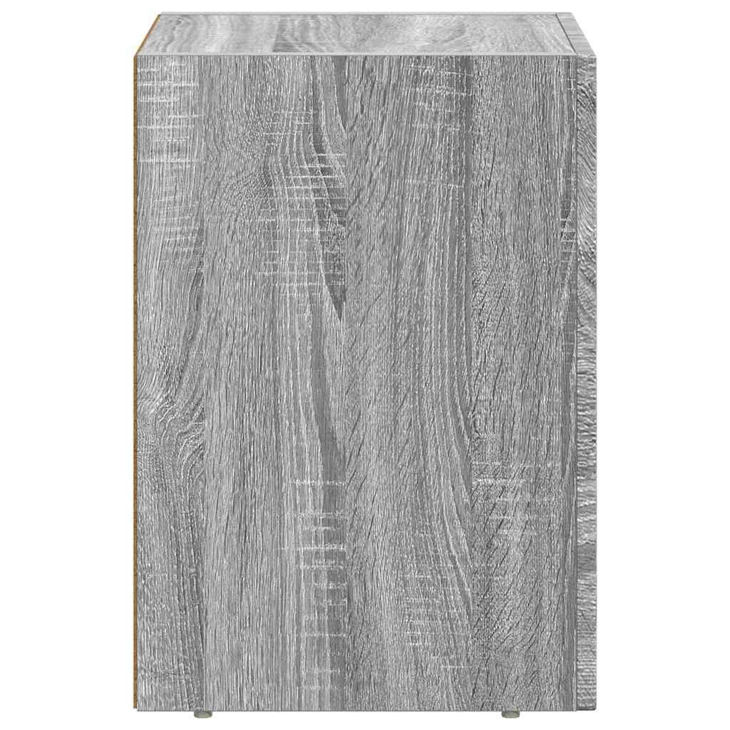 Noptiera Gri Sonoma 29.5 x 35 x 50 cm Lemn compozit — imaginea 6