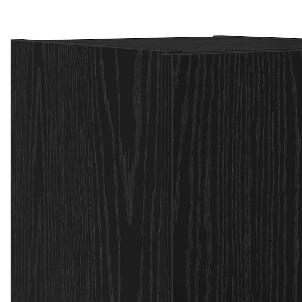 Dulap TV de perete Stejar Negru 30,5 x 35 x 30 cm Lemn compozit — imaginea 12