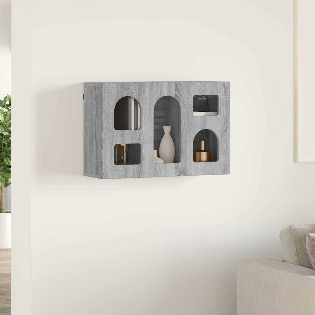 Dulap suspendat Gri Sonoma 60 x 20 x 40 cm Lemn compozit — imaginea 5