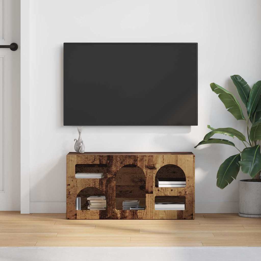 Cabinet TV Lemn vechi 80 x 35 x 40 cm Lemn compozit — imaginea 5